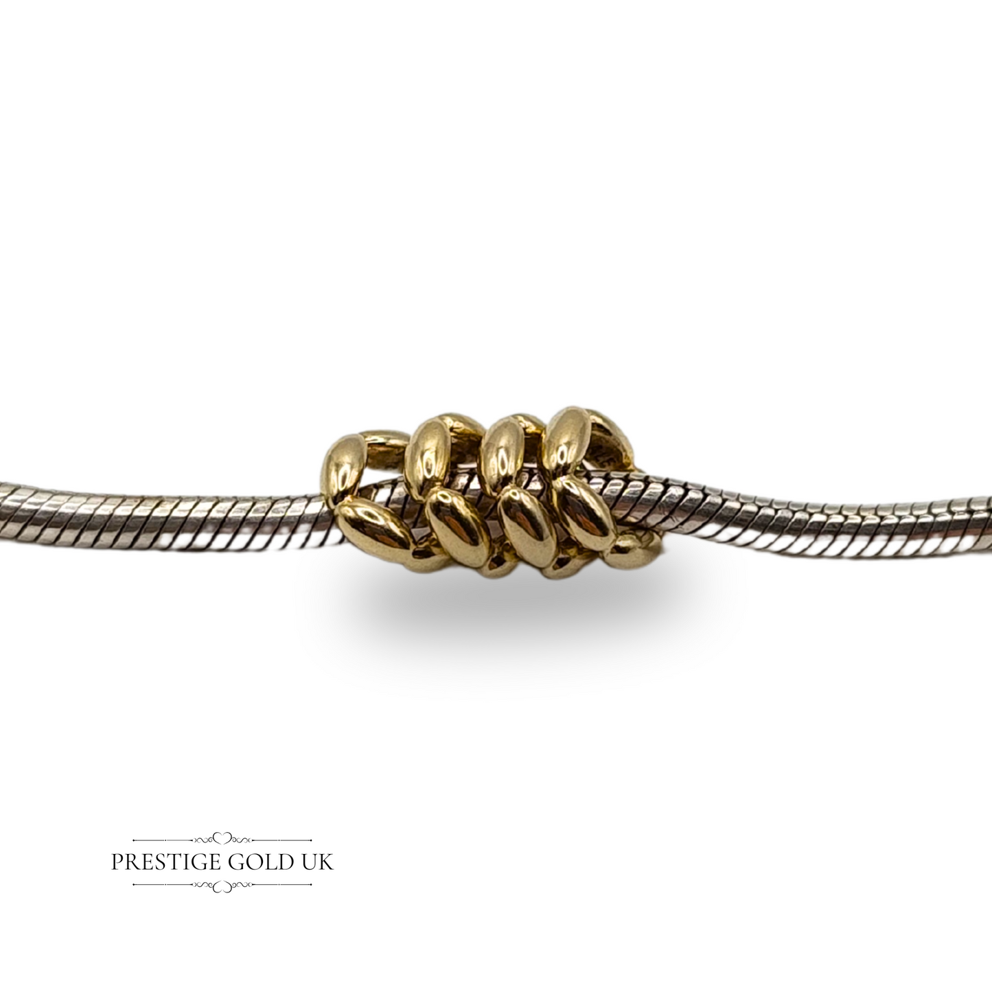 Pandora Elegant Embrace Spacer Charms x4- 14ct Gold- ALE 585 Stamped 750801