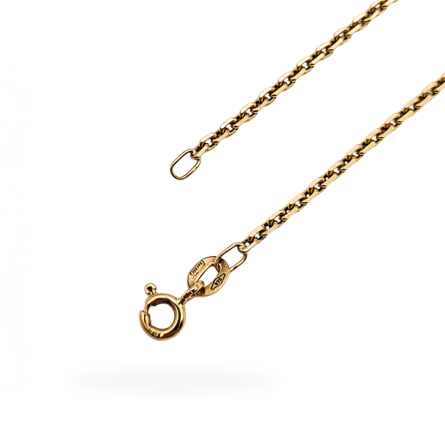 21" Long 9ct Gold Belcher Chain 21" 54cm, Fully Hallmarked