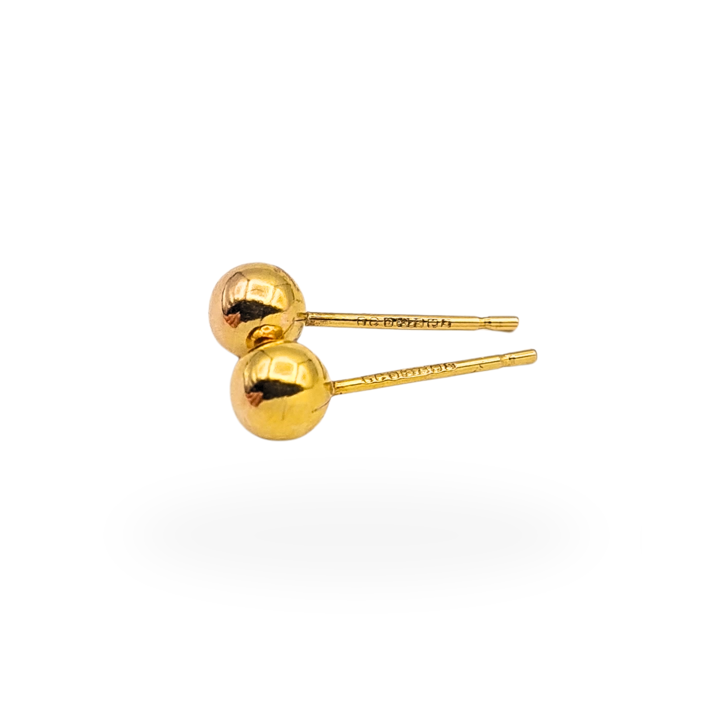 9ct Gold Ball Stud Earrings, classic simple earrings
