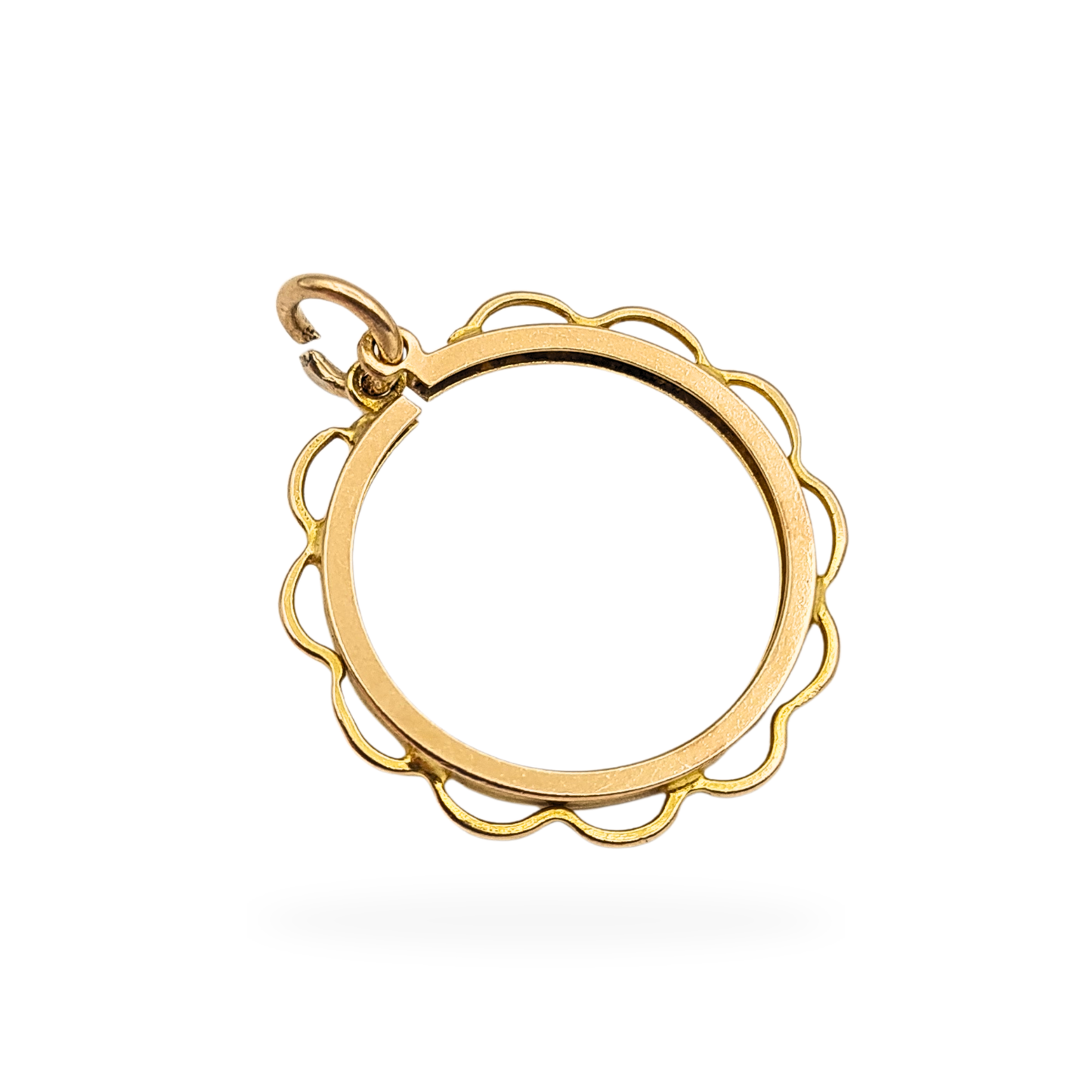9ct Gold Half Sovereign Coin Holder Pendant