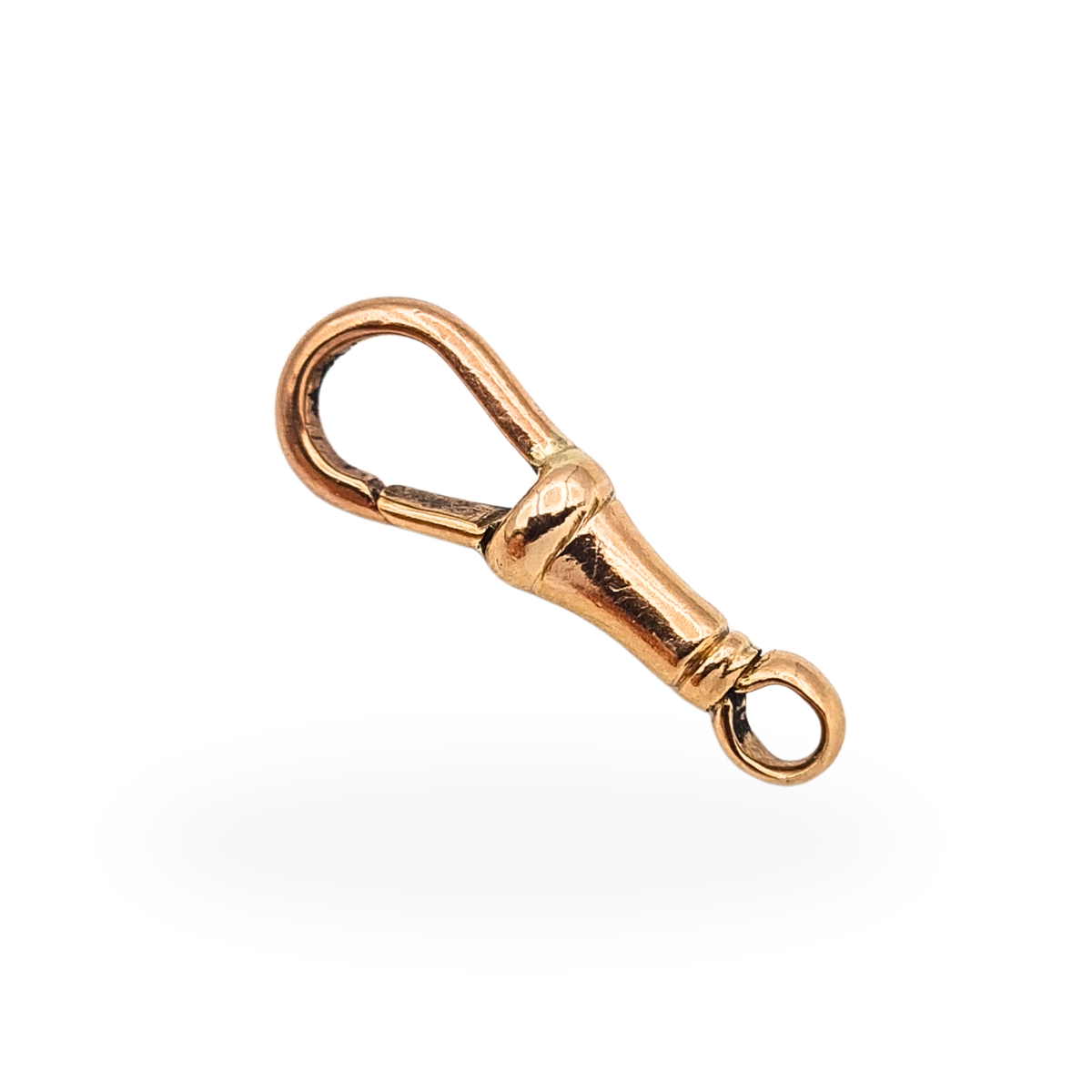 9ct Rose Gold Albert Chain Dog Clip Clasp 22mm long.