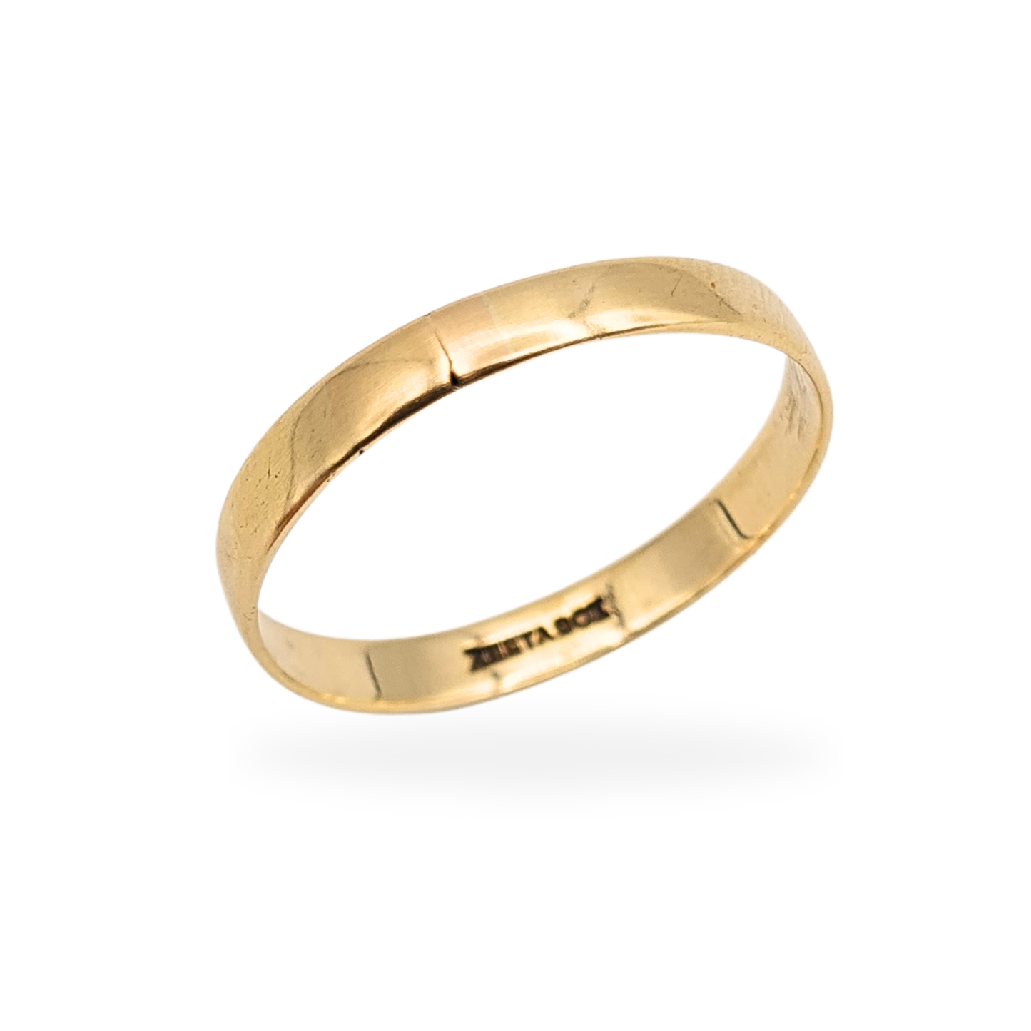 9ct Gold Narrow Wedding Band Ring, UK Z+1 US 12 3/4