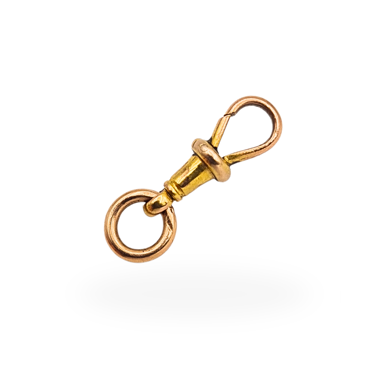 9ct Rose Gold Albert Chain Dog Clip Clasp 19mm Tiny Clip