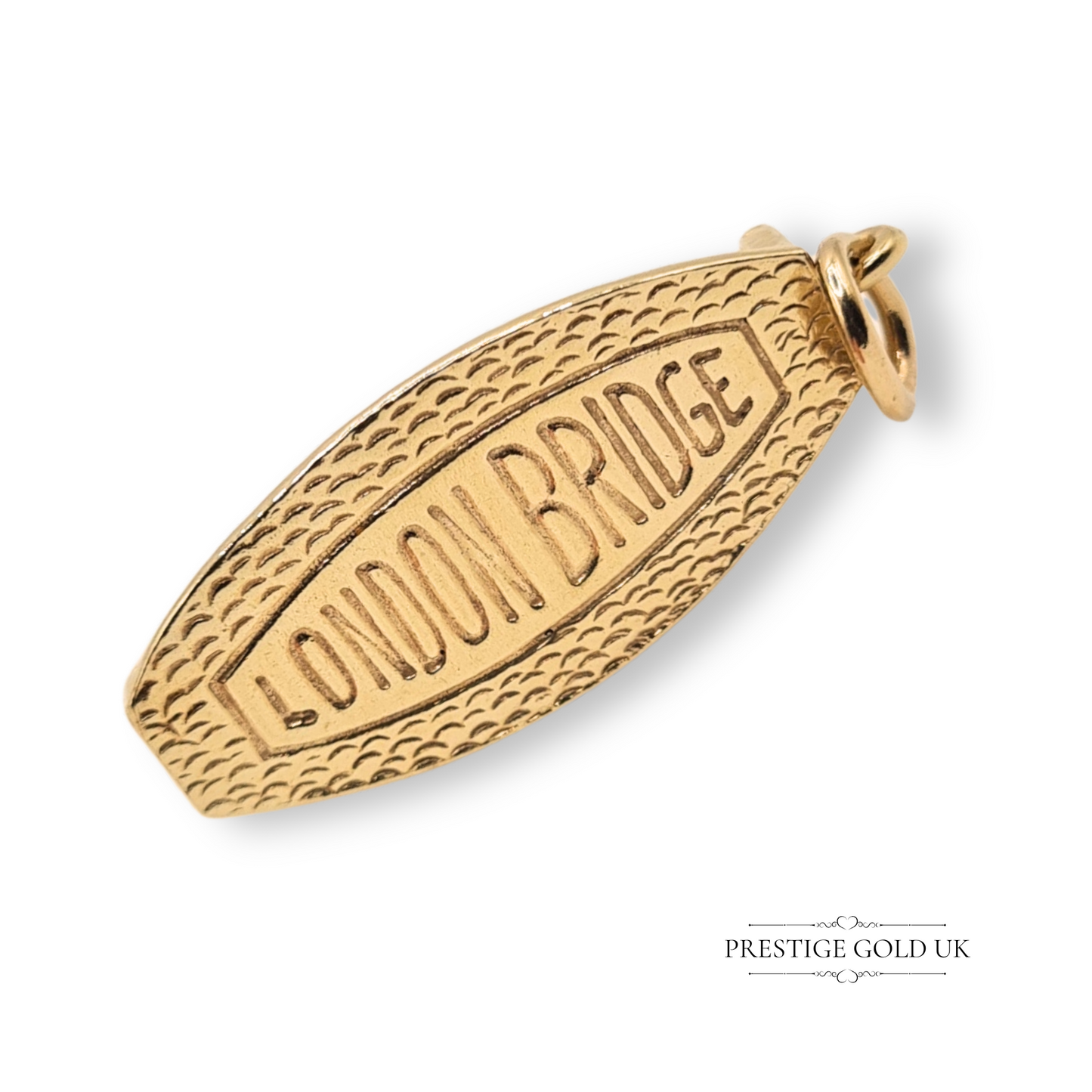 Large 9ct Gold London Bridge Charm, British Tourist Souvenir