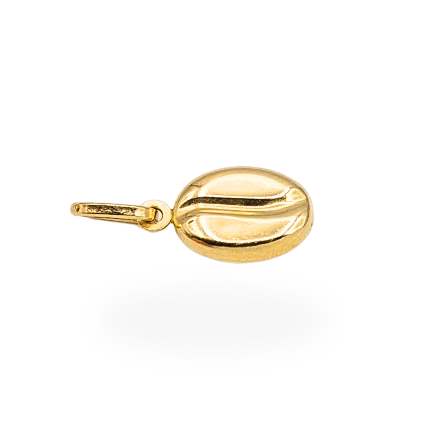 9ct Gold Coffee Bean Charm, Hollow, Stamped 9k