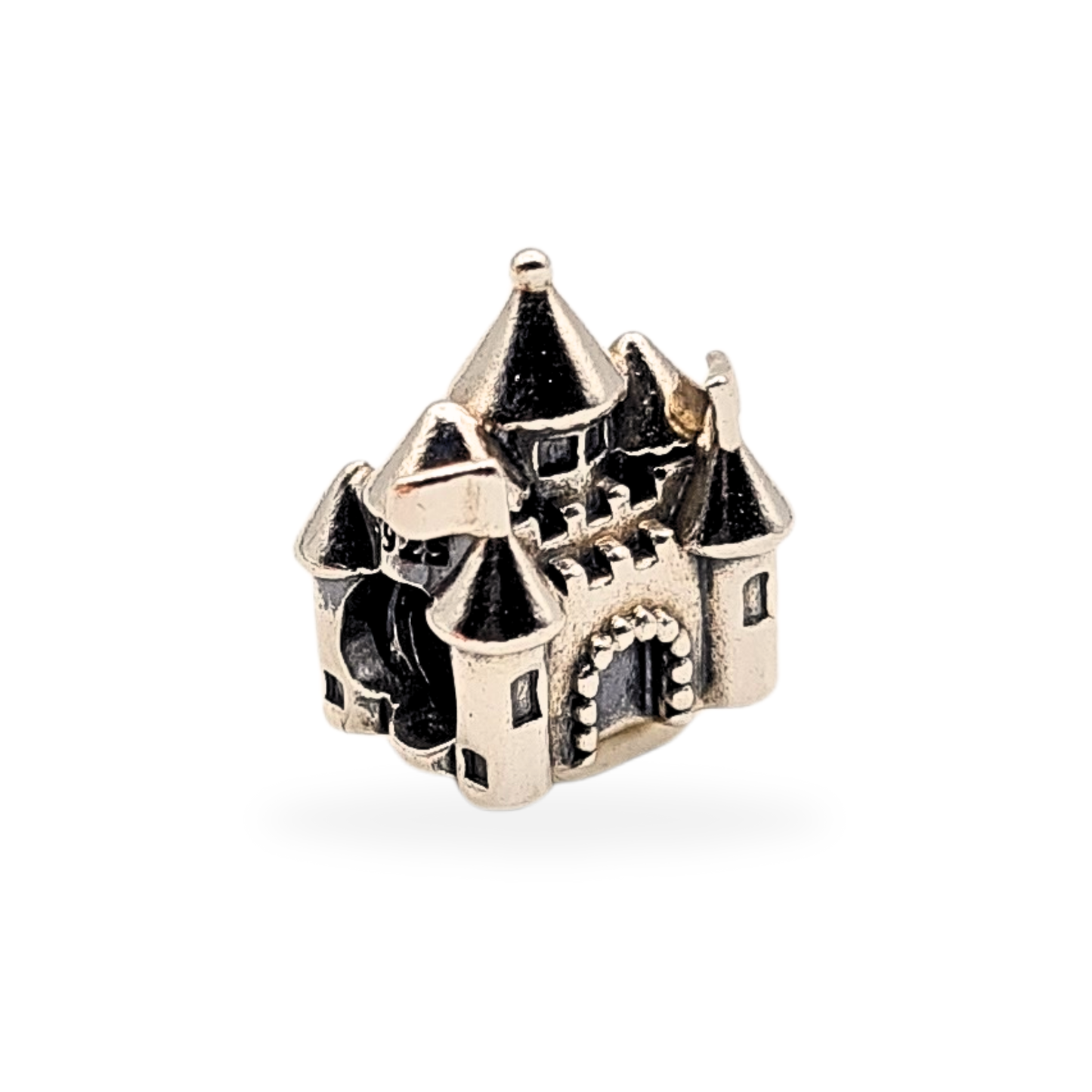 Authentic Retired Pandora Fairy Castle Charm 14K Crown 925 ALE 791133PCZ