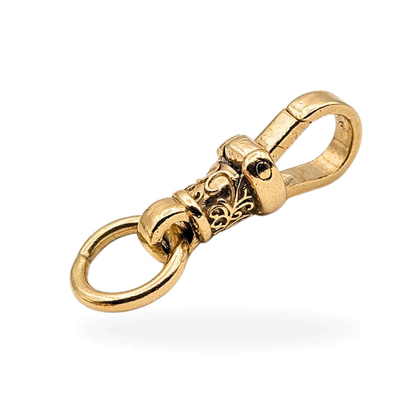 9ct Huge Gold Ornate Albert Dog Clip, Fully Hallmarked, 22mm