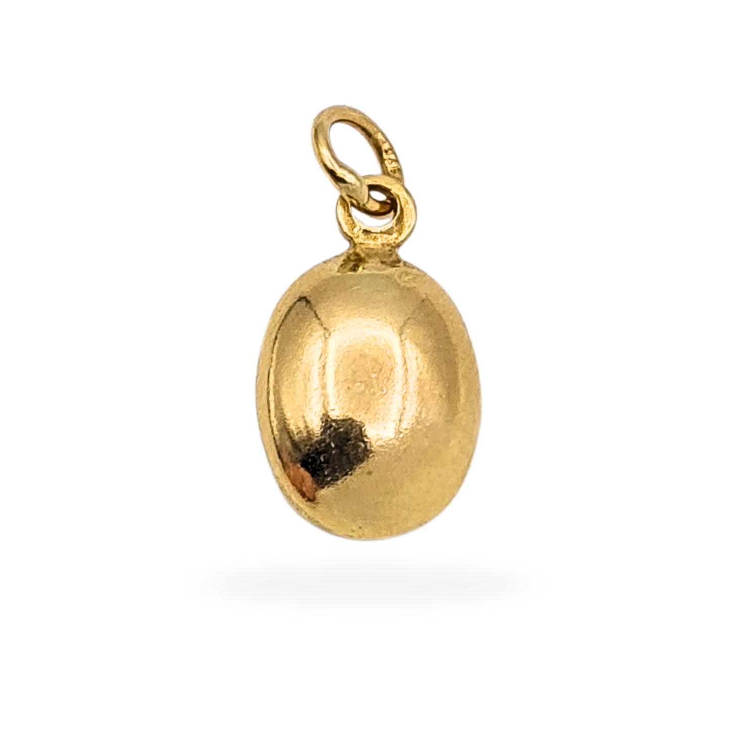 9ct Gold Coffee Bean Charm, Coffee Lover Gift