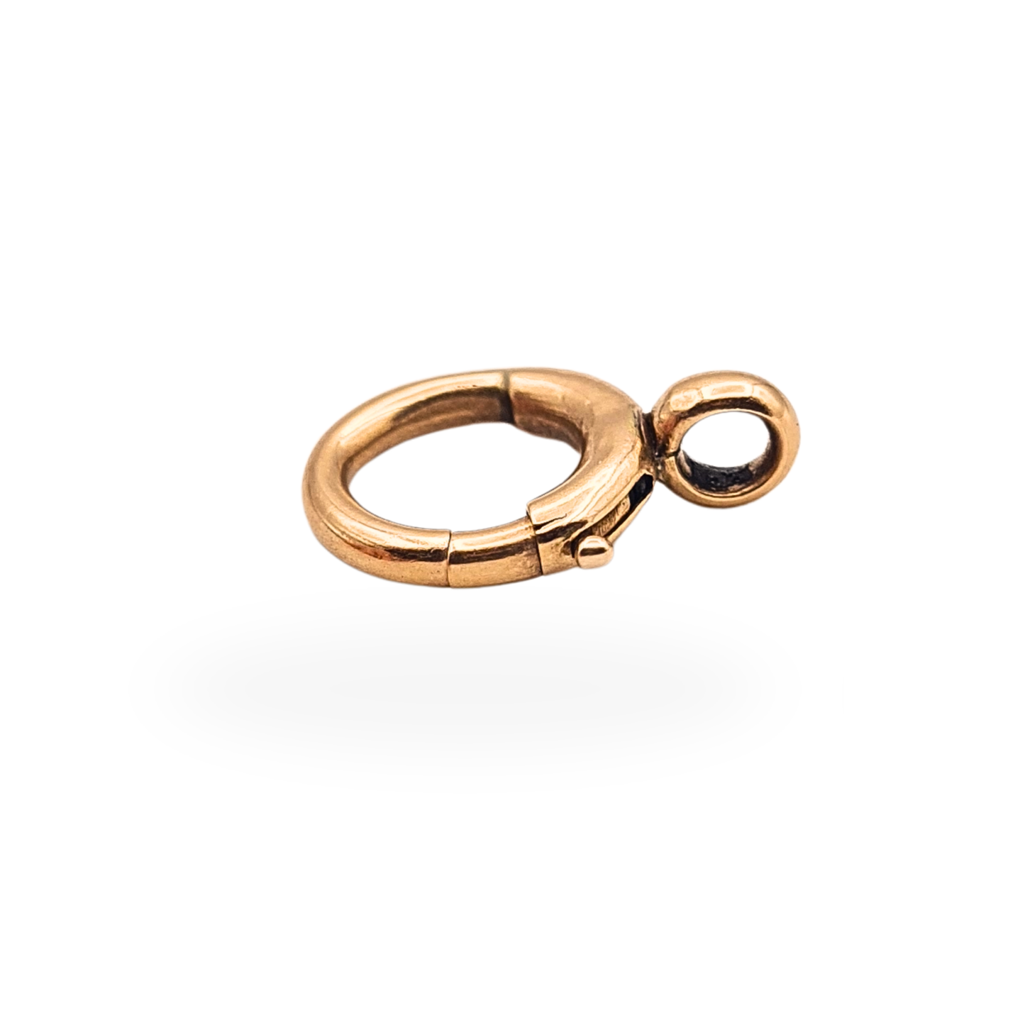 Antique 9ct Rose Gold  Bolt Ring Clasp 10mm Spring Clasp