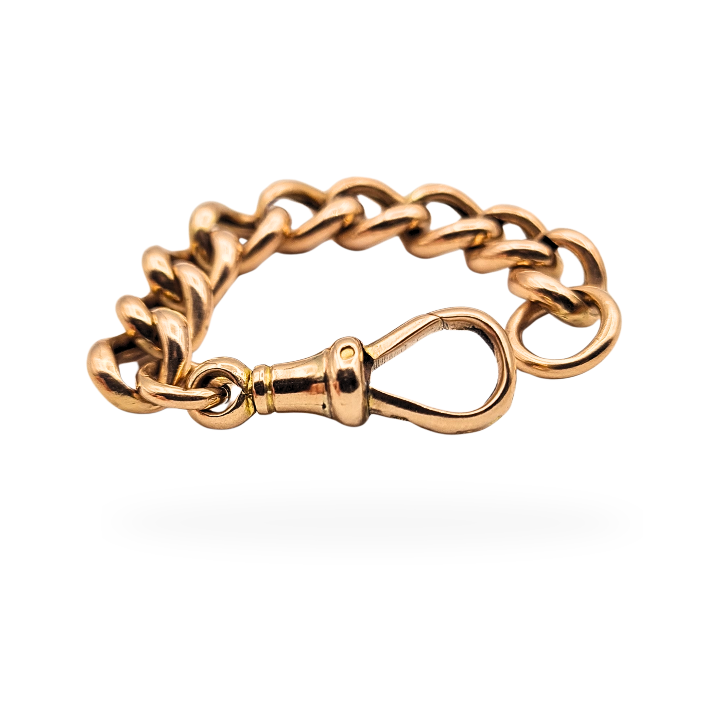 9ct Rose Gold Albert Chain Extender 3" 7.5cm 375 Dog Clip