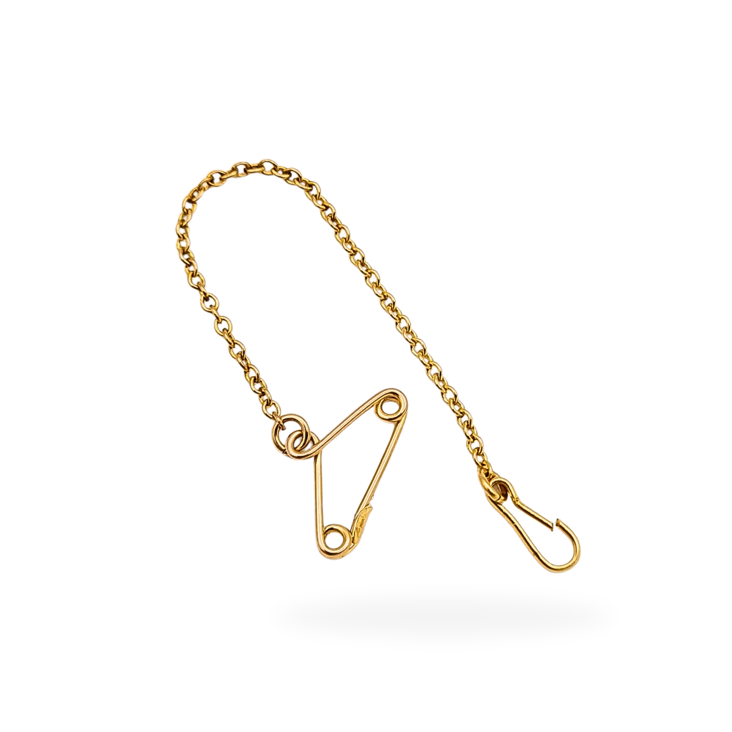 9ct Gold Safety Chain 70mm Fully Tested 0.45g