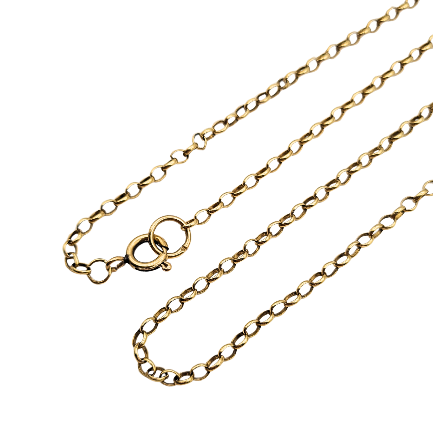9ct Gold Belcher Chain, 25in, 6.16g Solid Gold Necklace