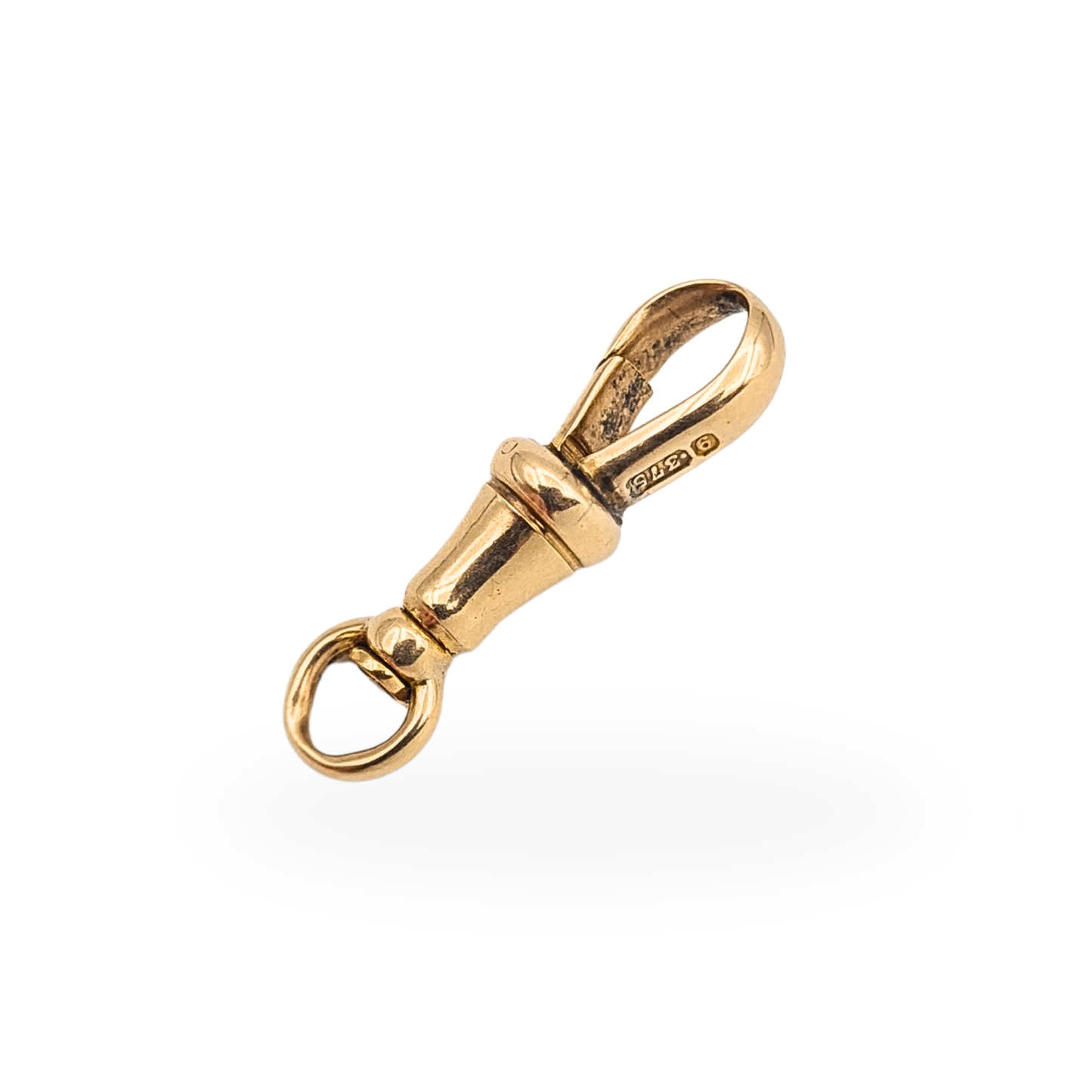 Antique 9ct Gold Albert Chain Dog Clip 375 Stamped Yellow Gold