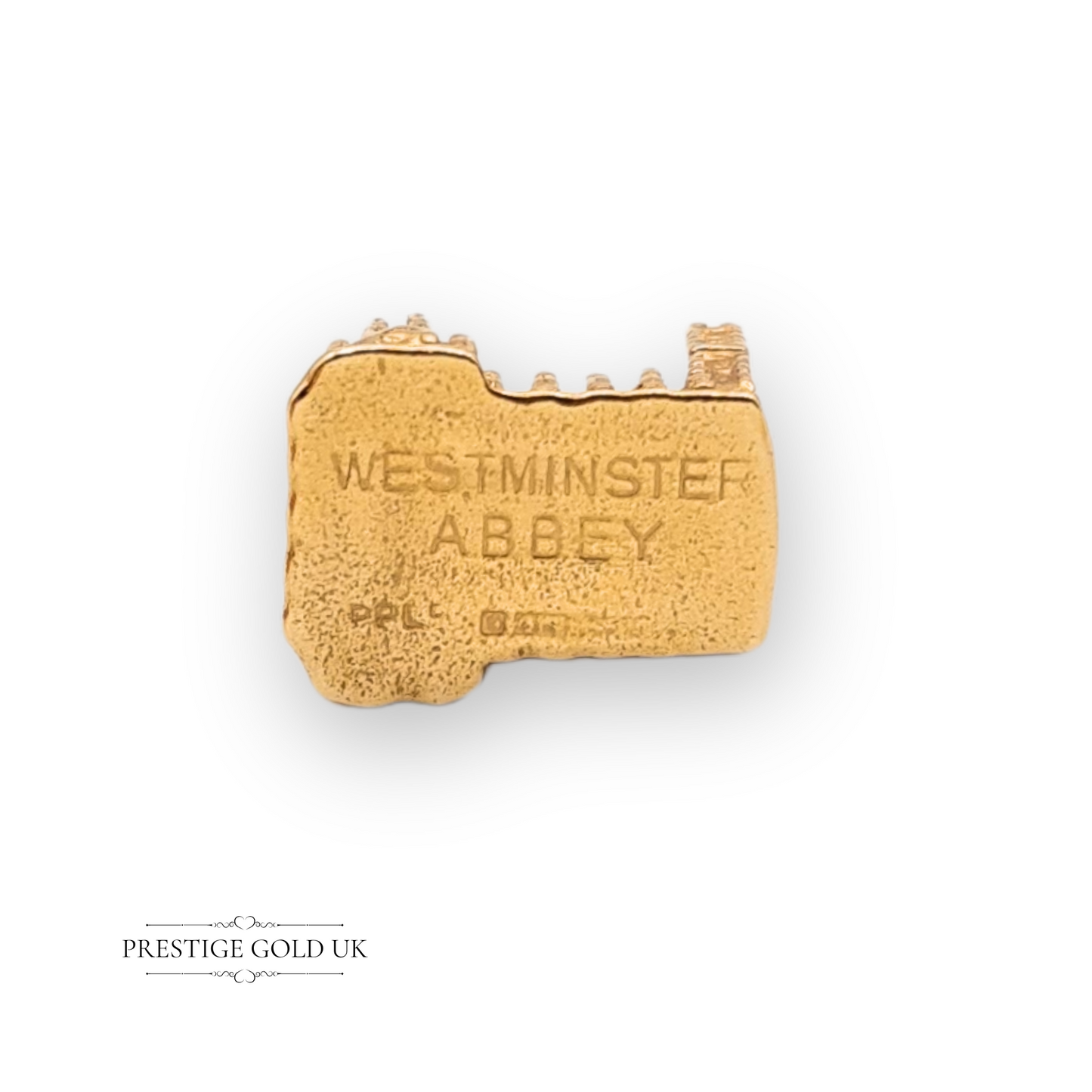 9ct Gold Westminster Abbey Charm Vintage UK London Landmark