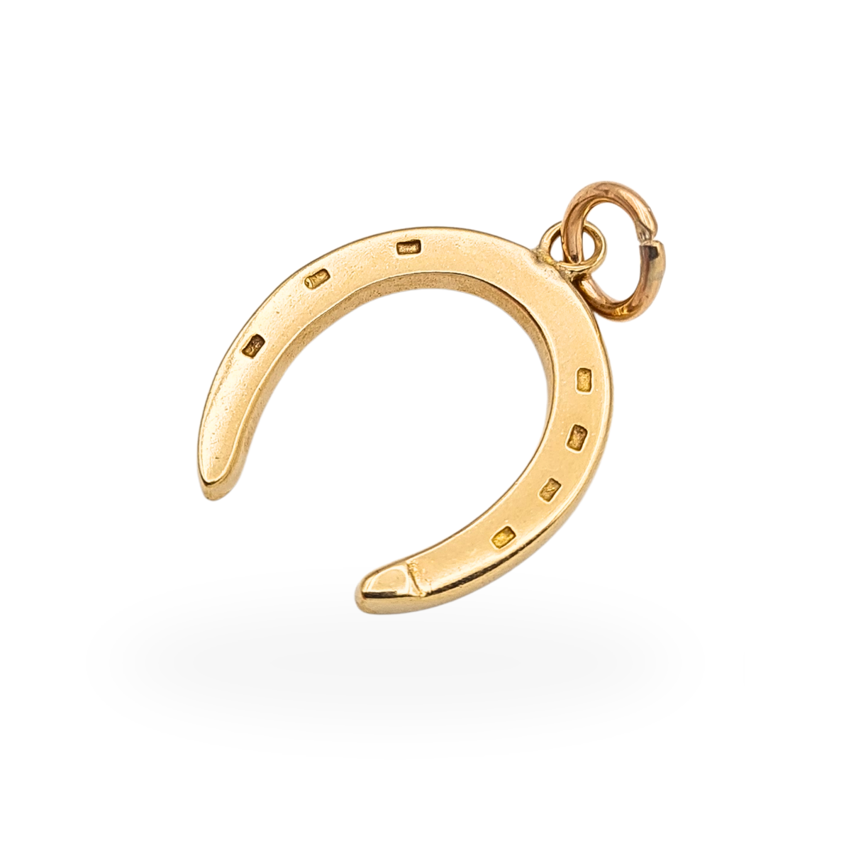 9ct Gold Large Horseshoe Charm Lucky Pendant  Equestrian Gift