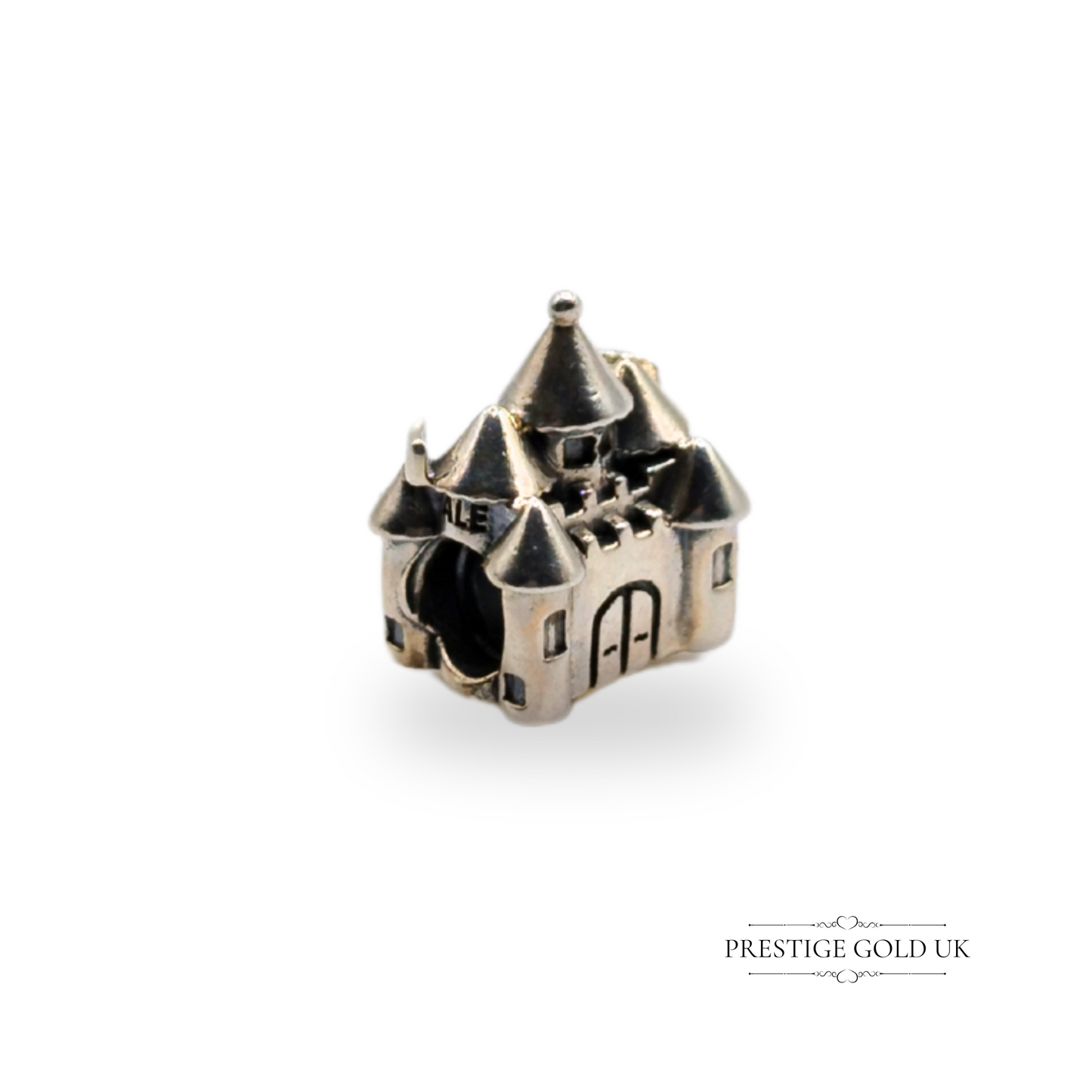 Authentic Retired Pandora Fairy Castle Charm 14K Crown 925 ALE 791133PCZ