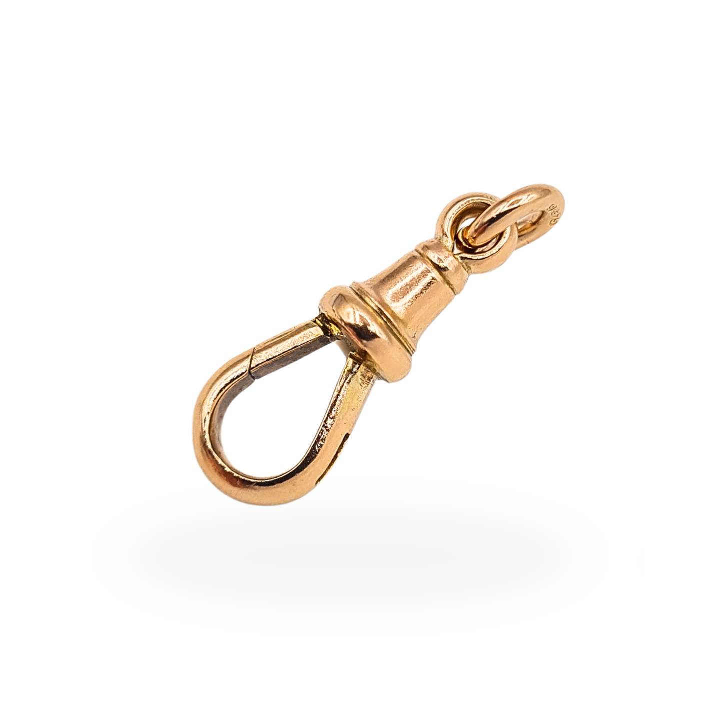 Quality 9ct Rose Gold Antique Albert Chain Dog Clip Stamped 375