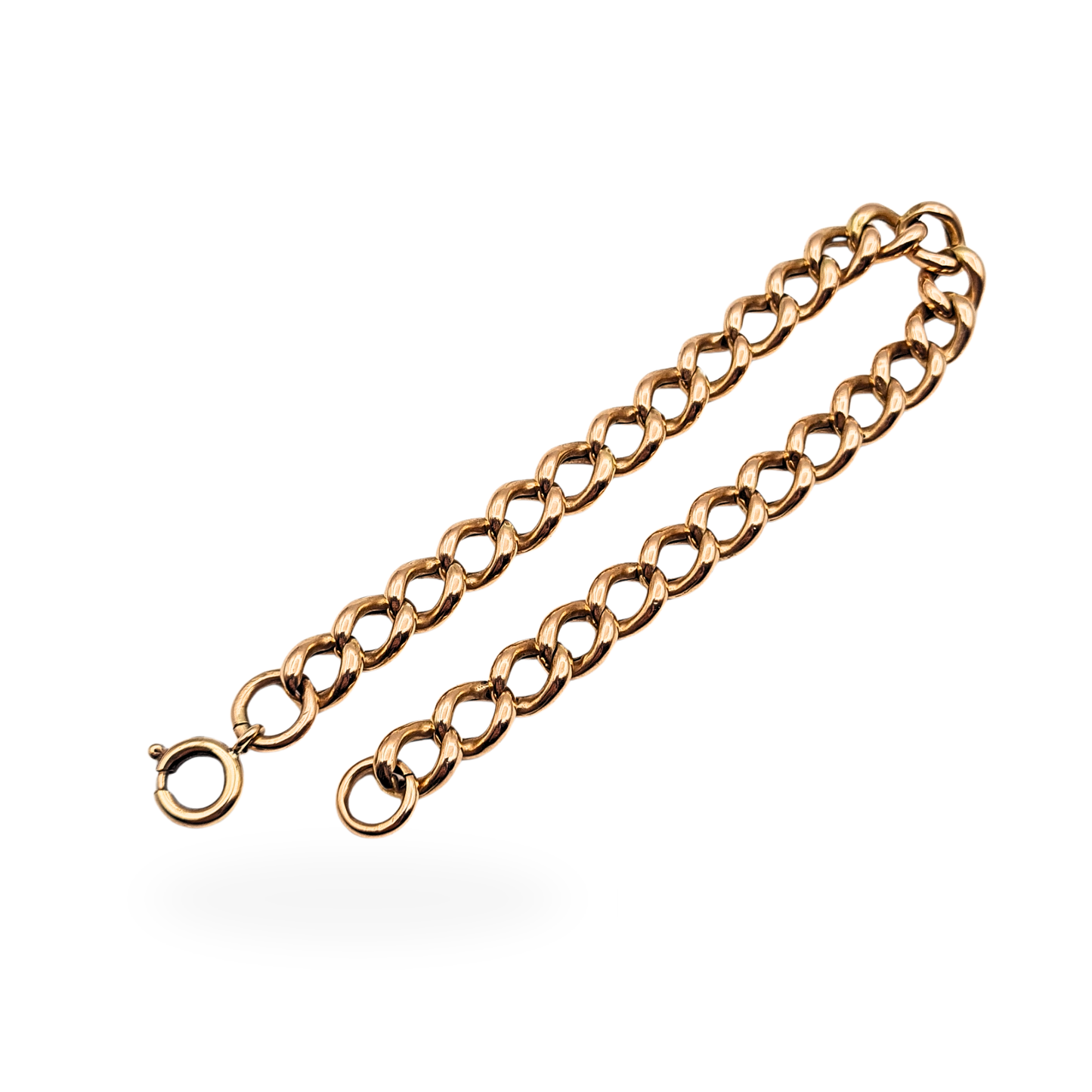 7 Inch 9ct Rose Gold Albert Chain Bracelet or Extender 18cm