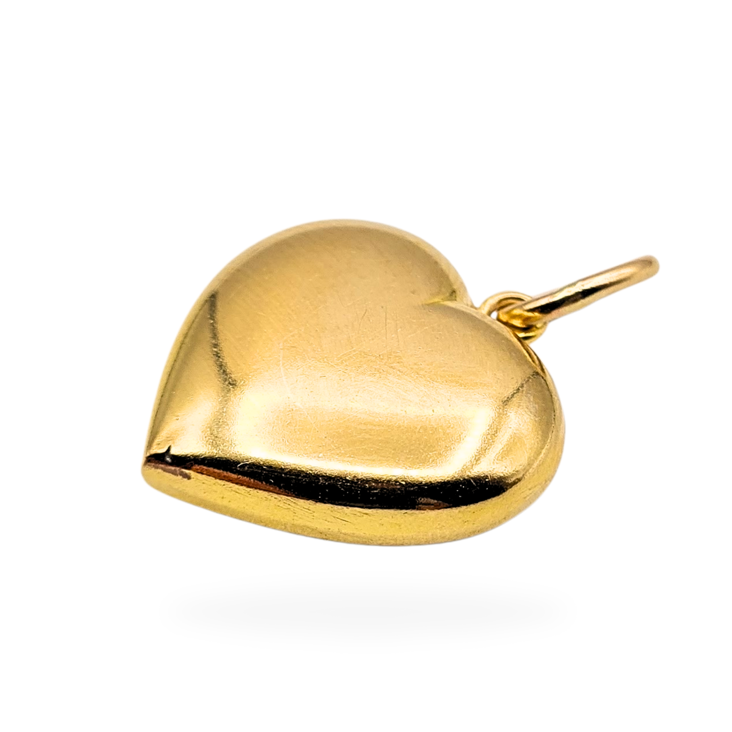 Large 9ct Gold Heart Pendant, Fully Hallmarked, Hollow construction