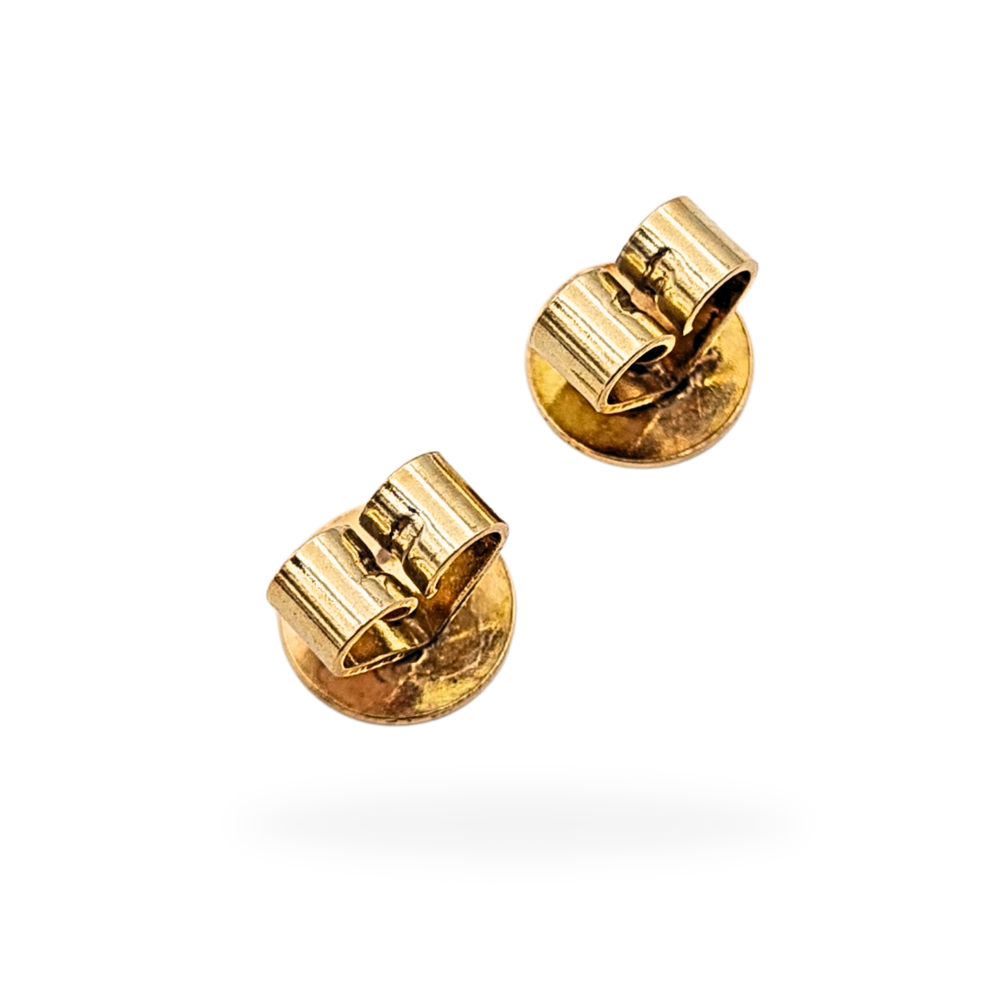 9ct Gold Heart Earring Backs 375 Stamp, Fits 0.8mm Posts Pair