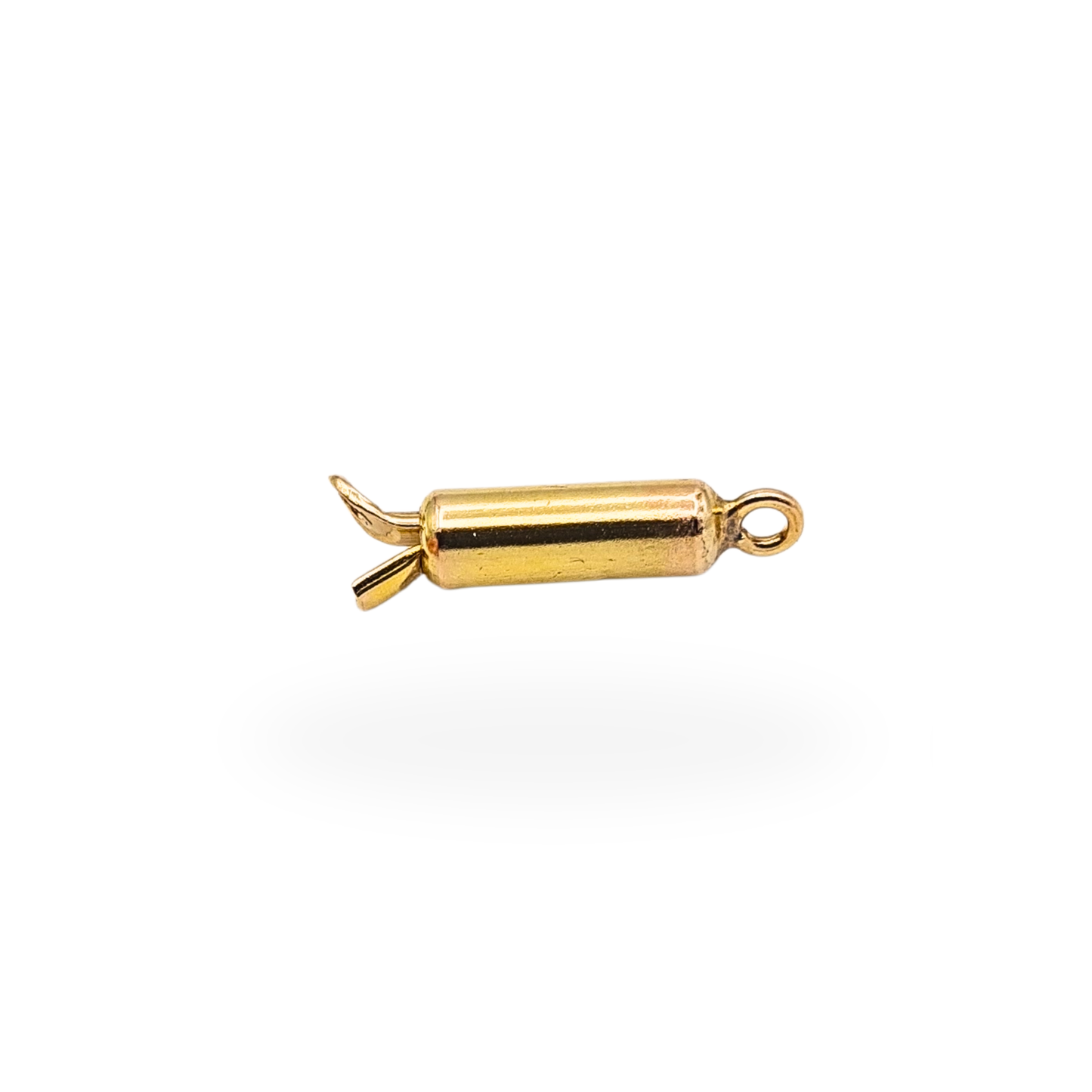 Vintage 9ct Gold Tiny Barrel Clasp Push Fit Stamped 9ct