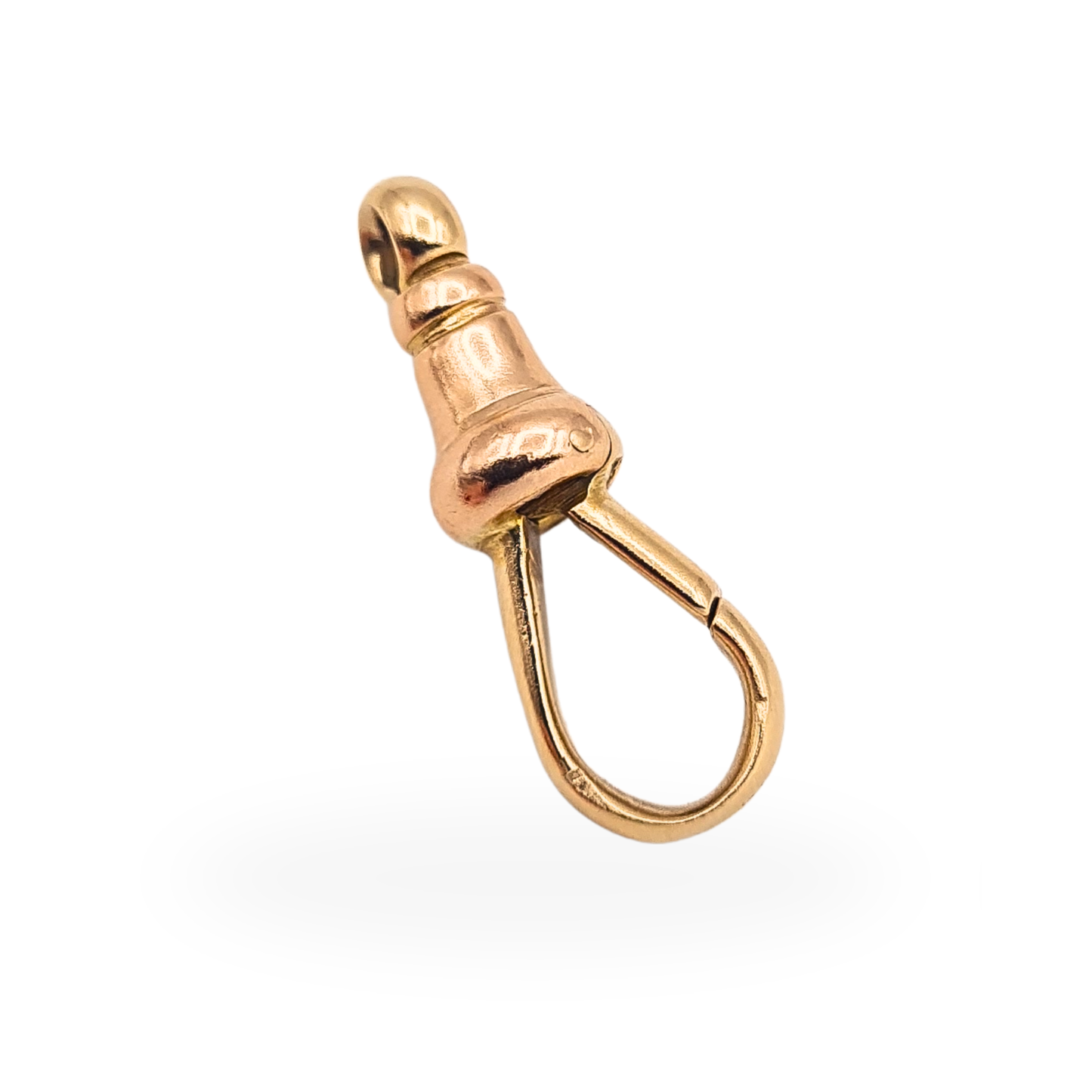 9ct Gold Large Antique Rose Gold Albert Chain Dog Clip 21mm