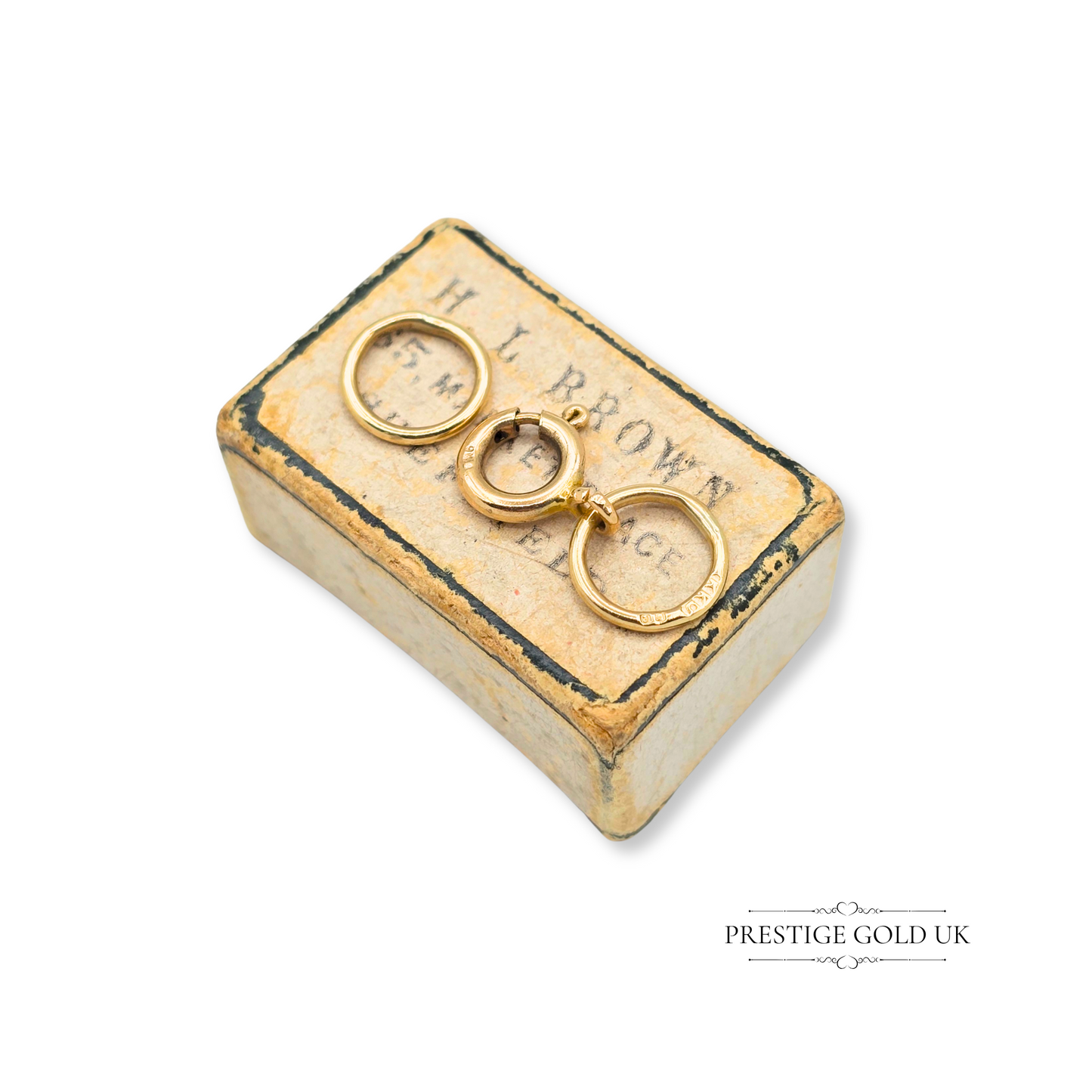 9ct Gold Jump Rings & Spring Ring (Bolt Ring) Clasp Set , DIY Jewellery Repairs