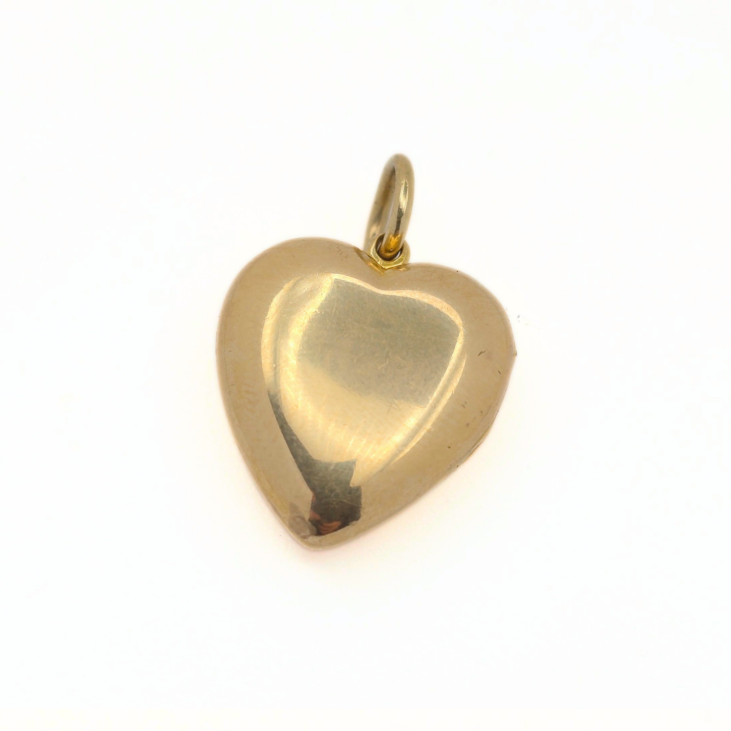 Antique 15ct Gold Heart Photo Locket, Heart Shaped Opening Phot Keepsake Pendant