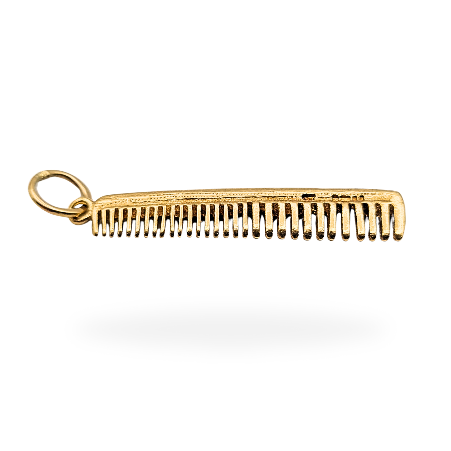 Large 9ct Gold Comb Pendant 4.1g London 1977 Hallmarked
