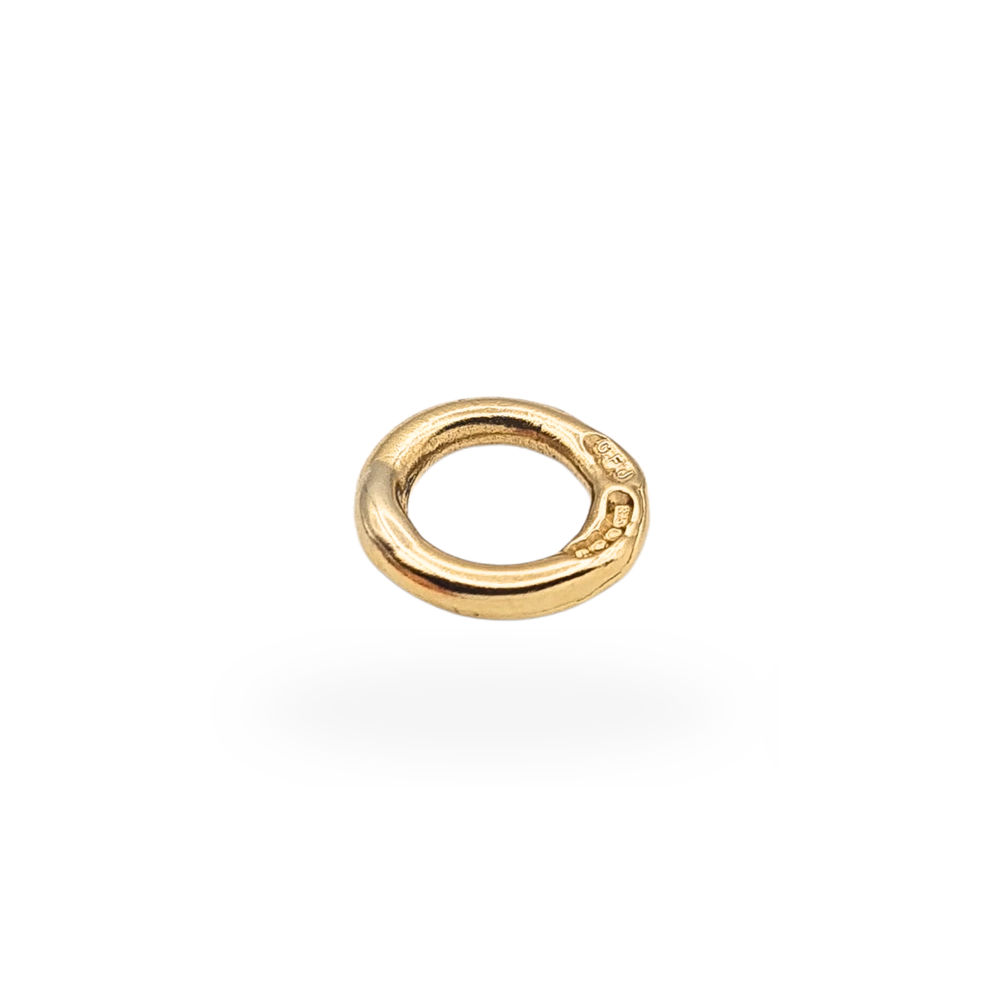 9ct Gold Large Closed Jump Ring Sheffield 1993 Solid Gold Connector