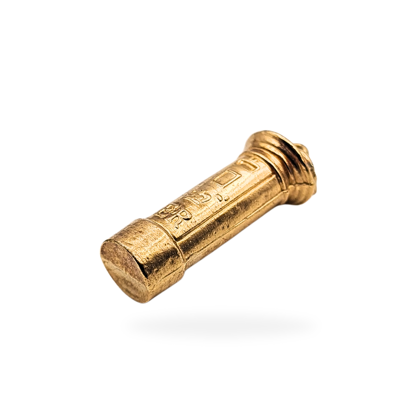 9ct Gold Post Box Charm 1.05g London 1980 Hallmarked