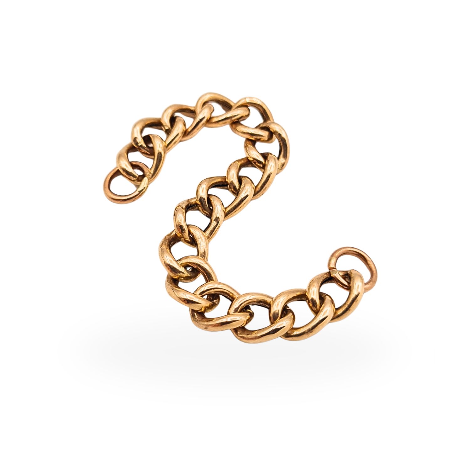 3 1/2" Rose Gold Curb Chain Extender Charm Dropper Necklace Extension 9cm