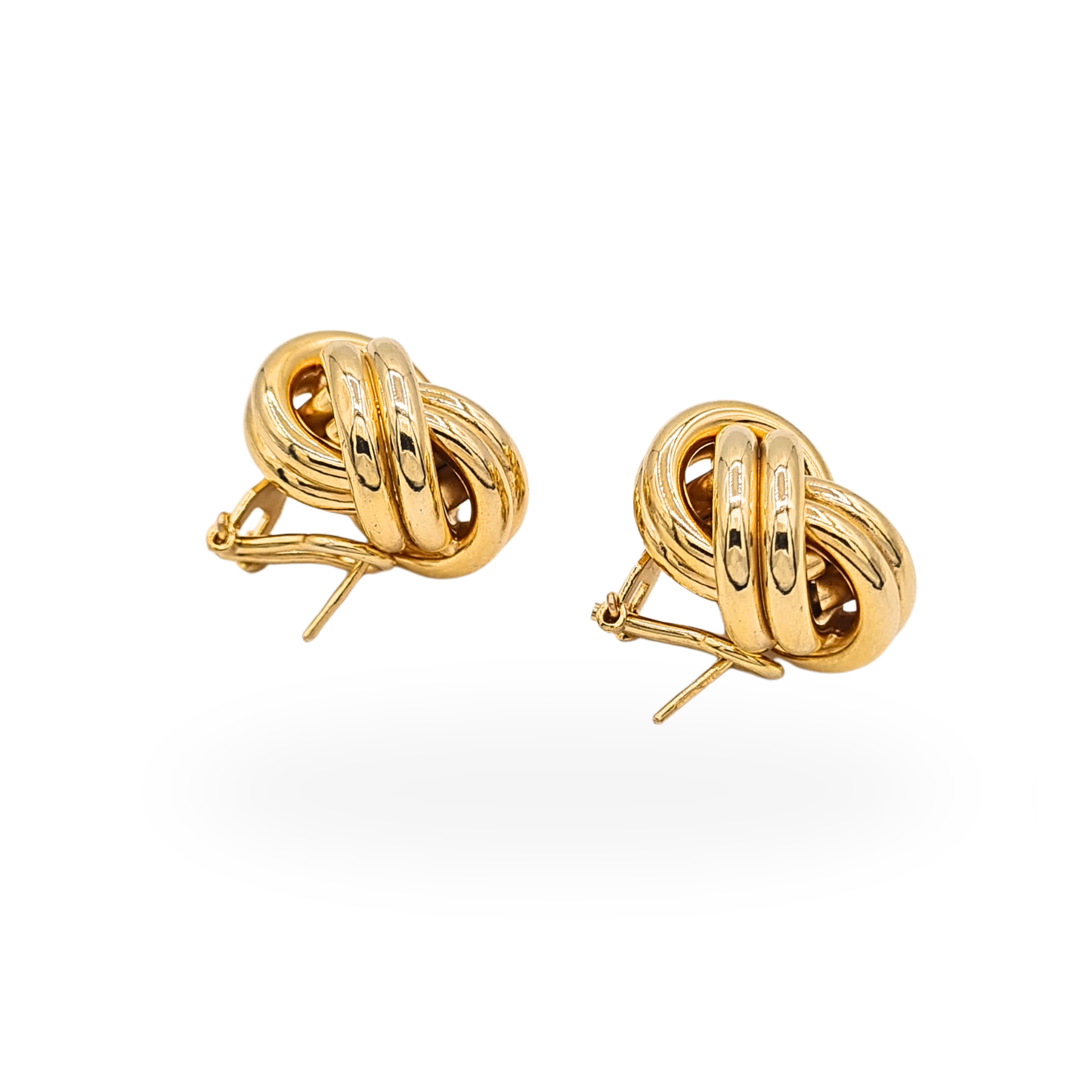 Amazing Huge 9ct Gold UnoAErre Twist Knot Earrings.