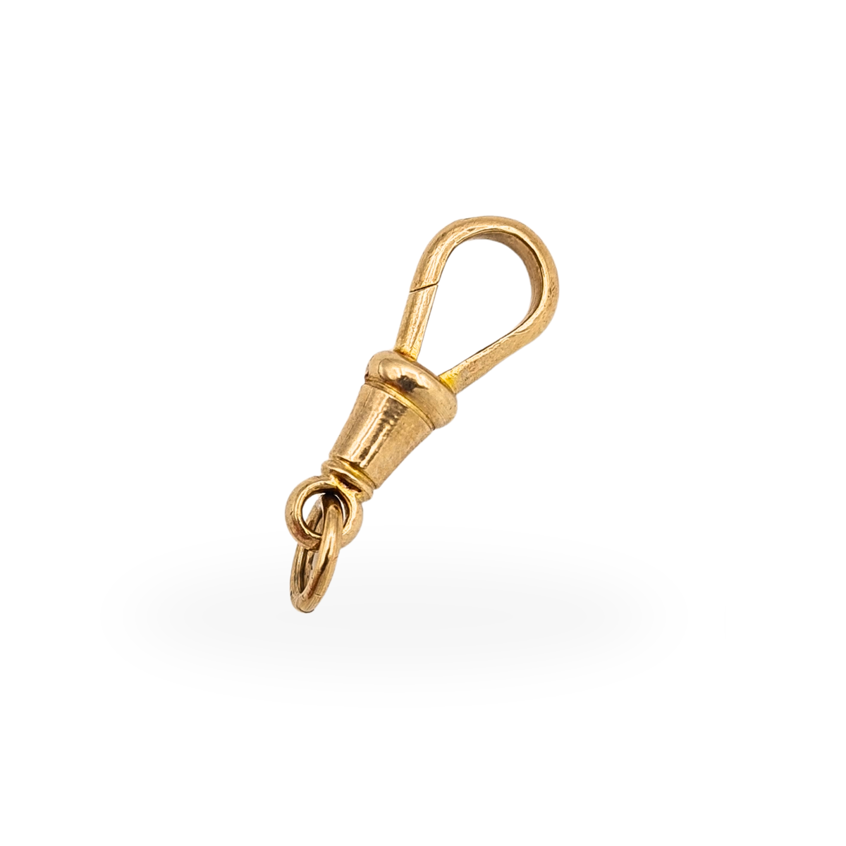 Small 9ct Solid Gold Albert Chain Dog Clip Clasp, Clip