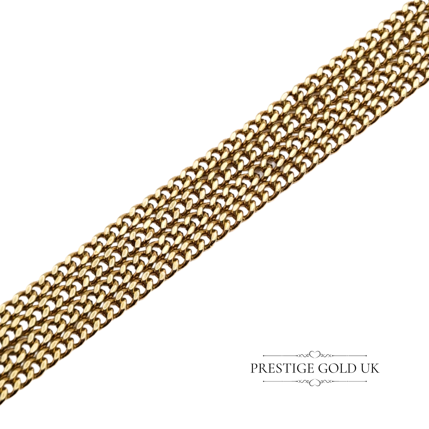 Vintage 9ct Gold Curb Chain Necklace, circa 1990, 21 Inch 53cm, 1.5mm Link,