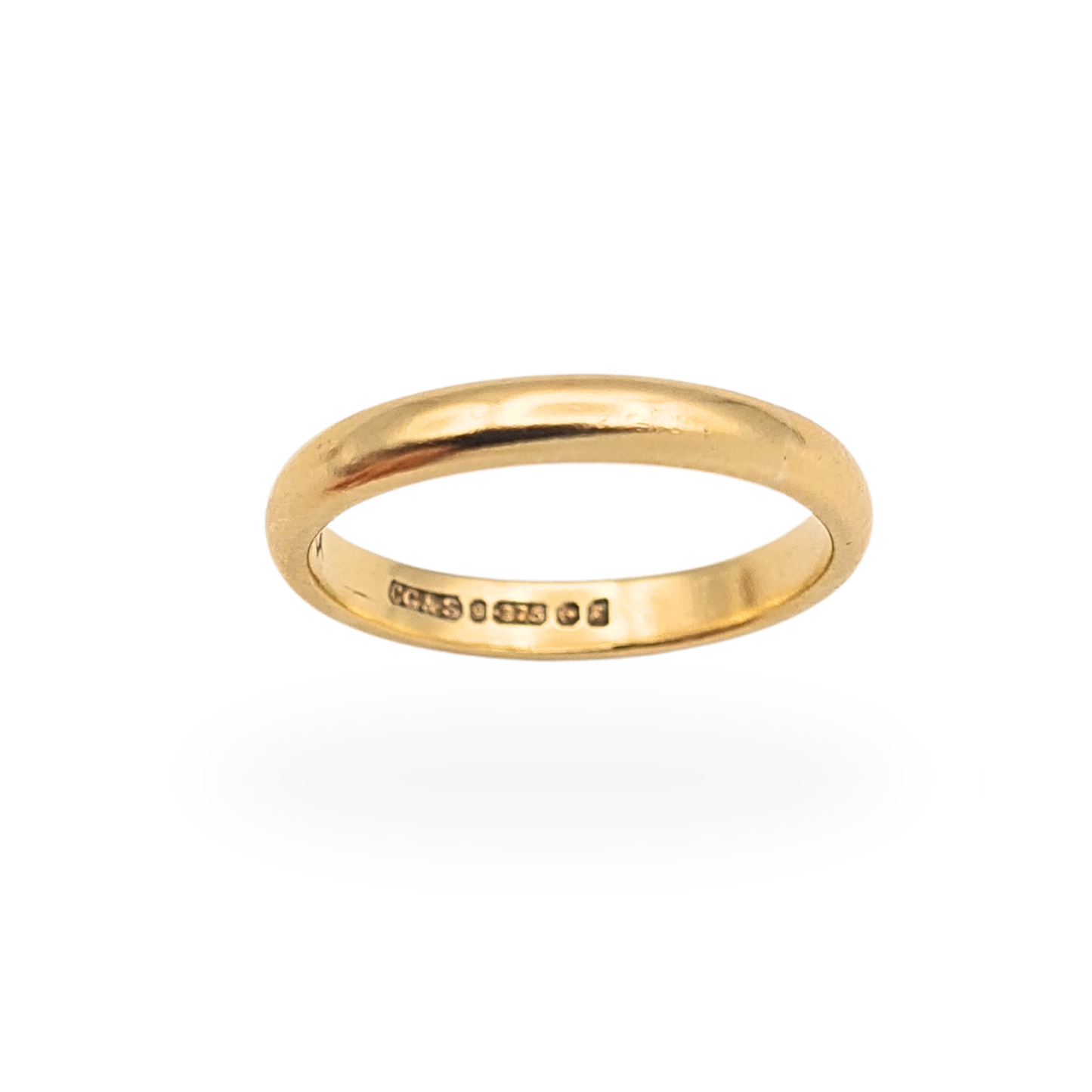 9ct Gold Wedding Band Ring Birmingham 1955 UK N1/2 US 7