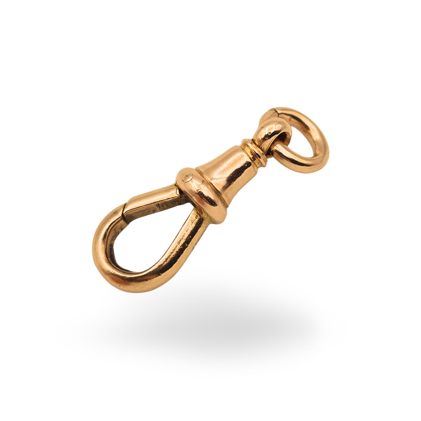 Huge Chunky 9ct Rose Gold Albert Chain Dog Clip, Secure Antique Clasp