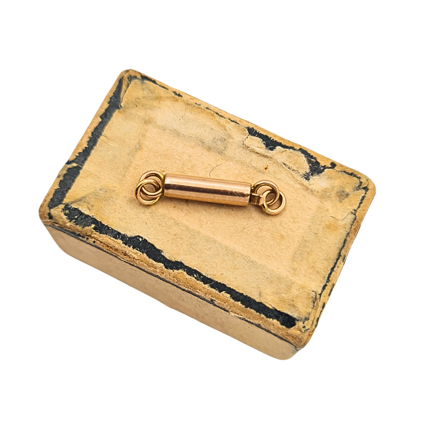 Tiny 9ct Rose Gold Barrel Clasp 16mm Tiny Fine Chain Connector