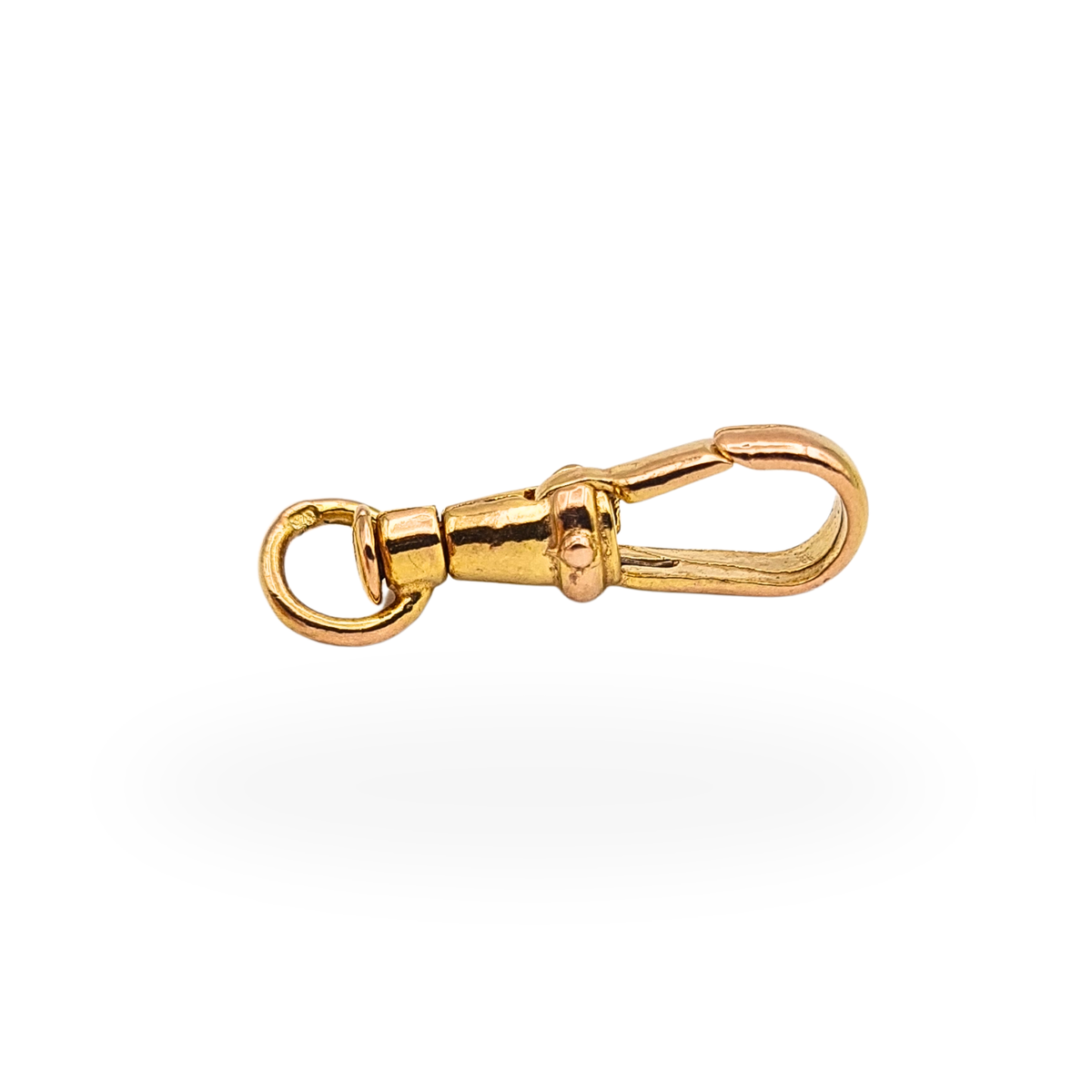 9ct Rose Gold Swivel Clasp Dog Clip 375 Solid Gold Albert Clasp