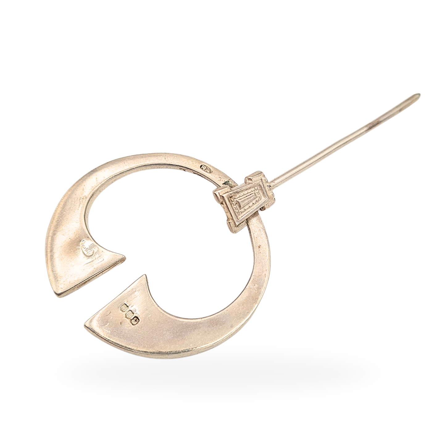 Scottish Silver Celtic Kilt Pin, Edinburgh 1972, 48mm, Hallmarked