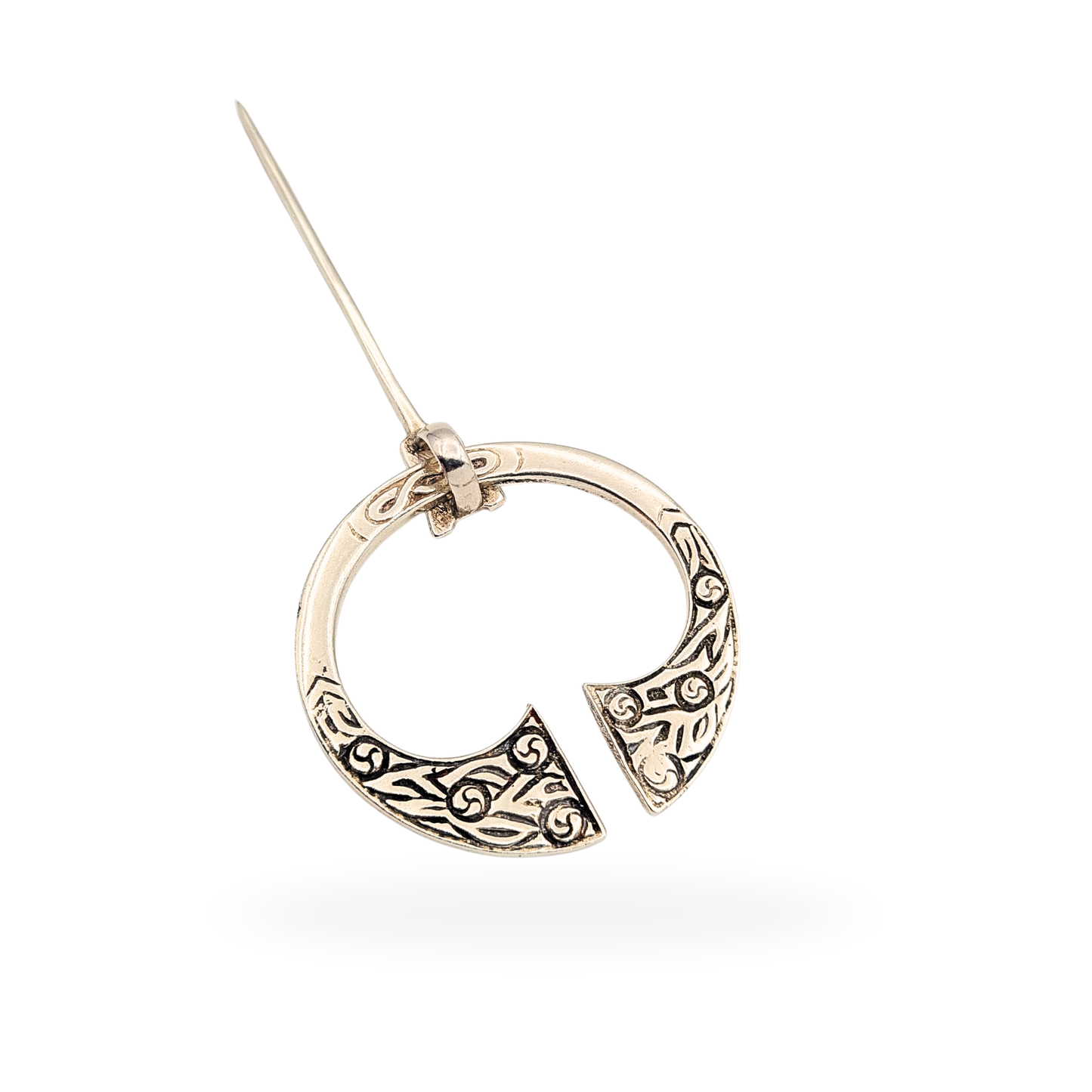 Silver Celtic Kilt Pin, Robert Allinson, Glasgow 1958, Scottish Silver