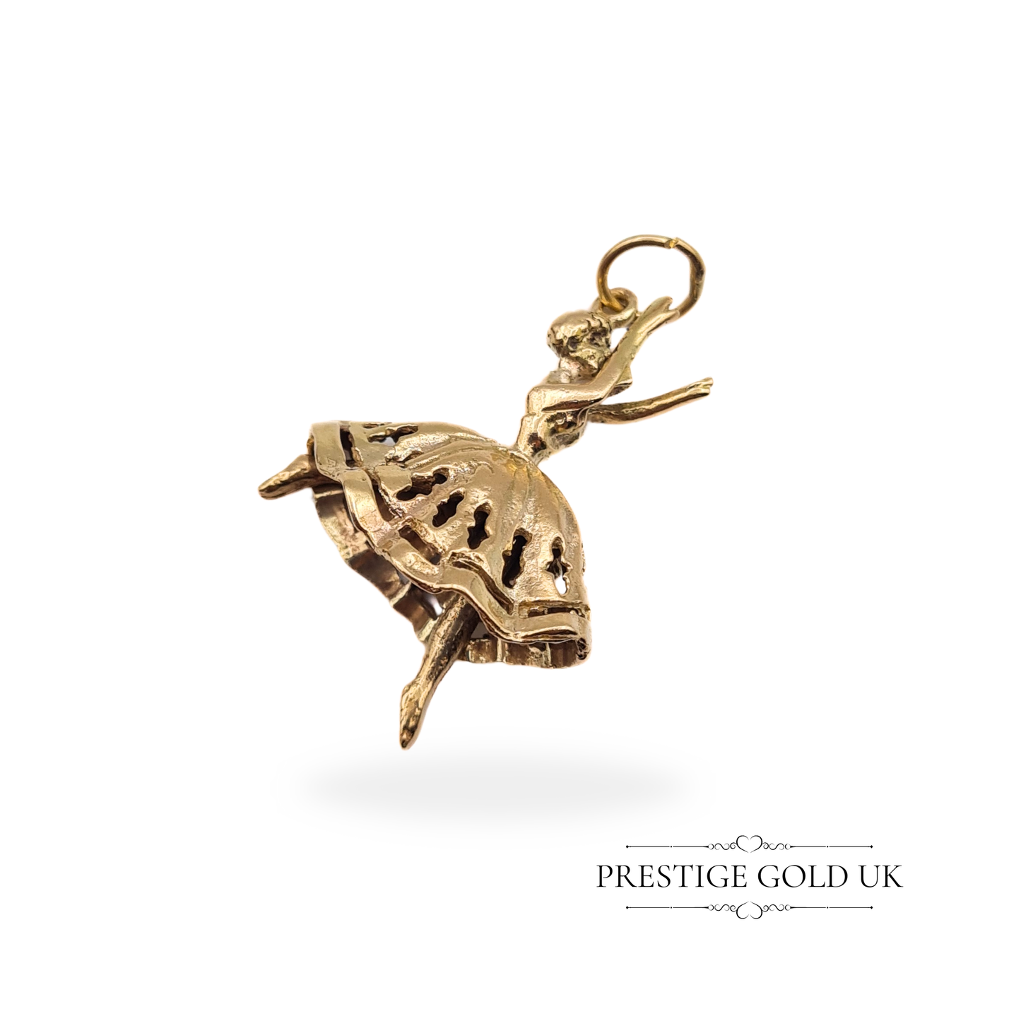 Vintage 9ct Gold Dancer Charm with Moving Legs