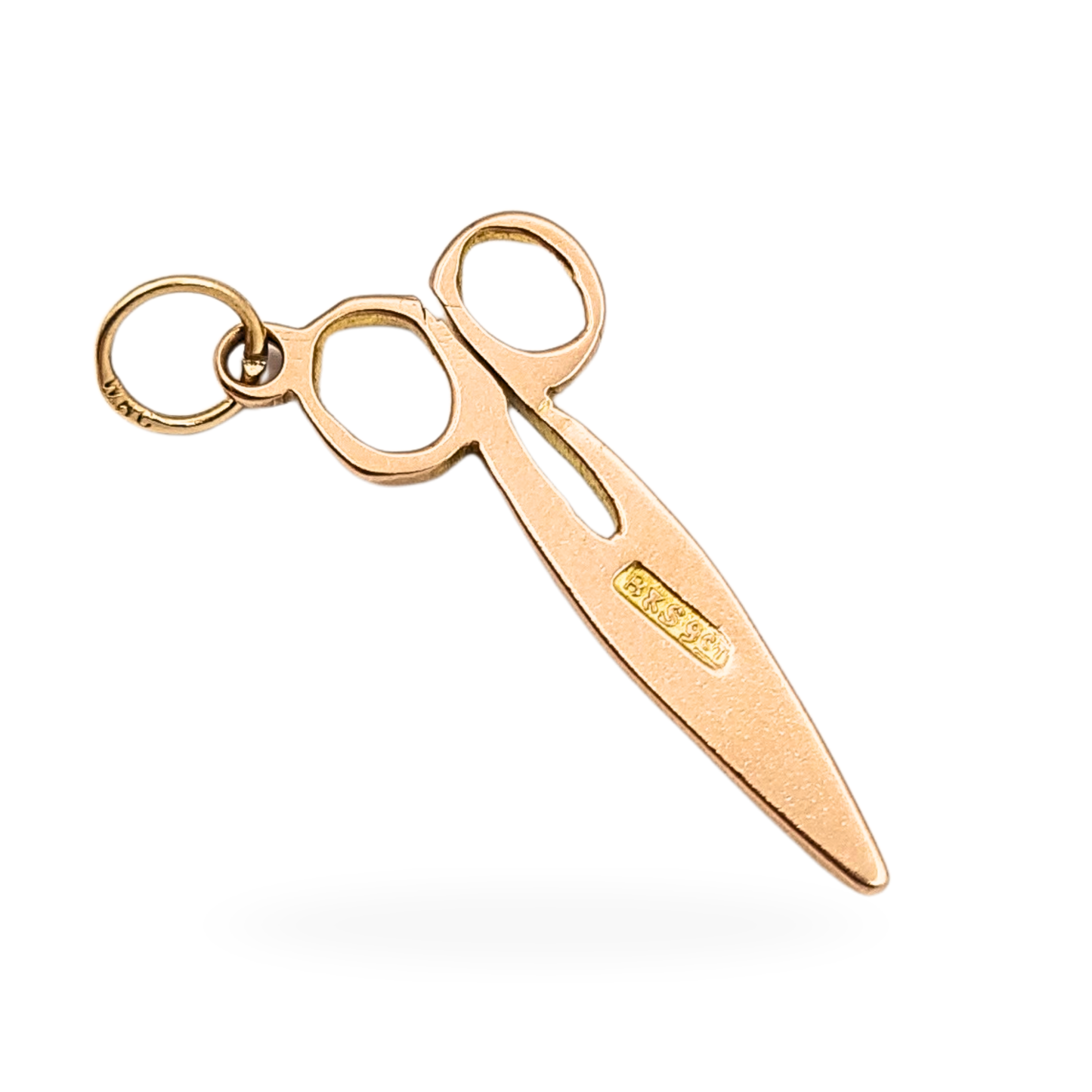 9ct Gold Scissors Charm, Stamped 9ct, Tailor Seamstress