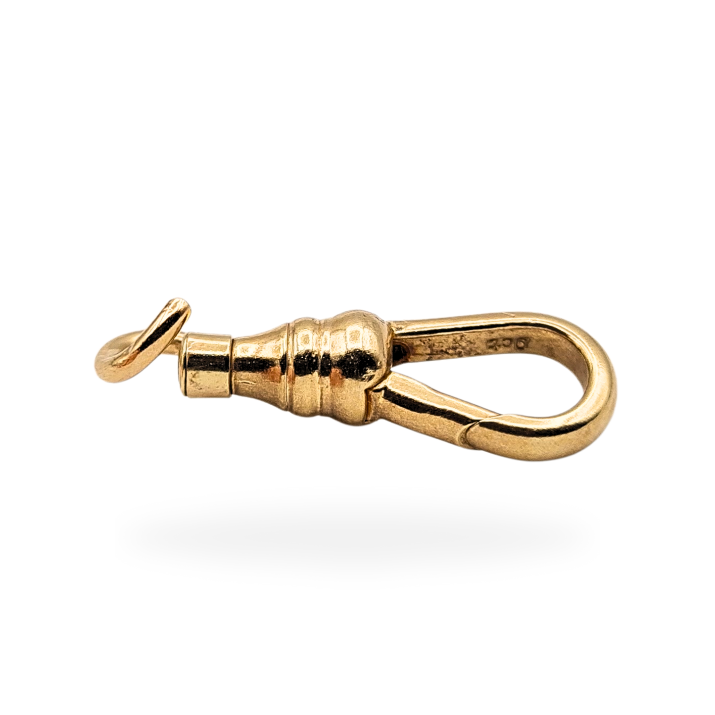 9ct Yellow Gold Albert Dog Clip, Antique, Stamped 9ct