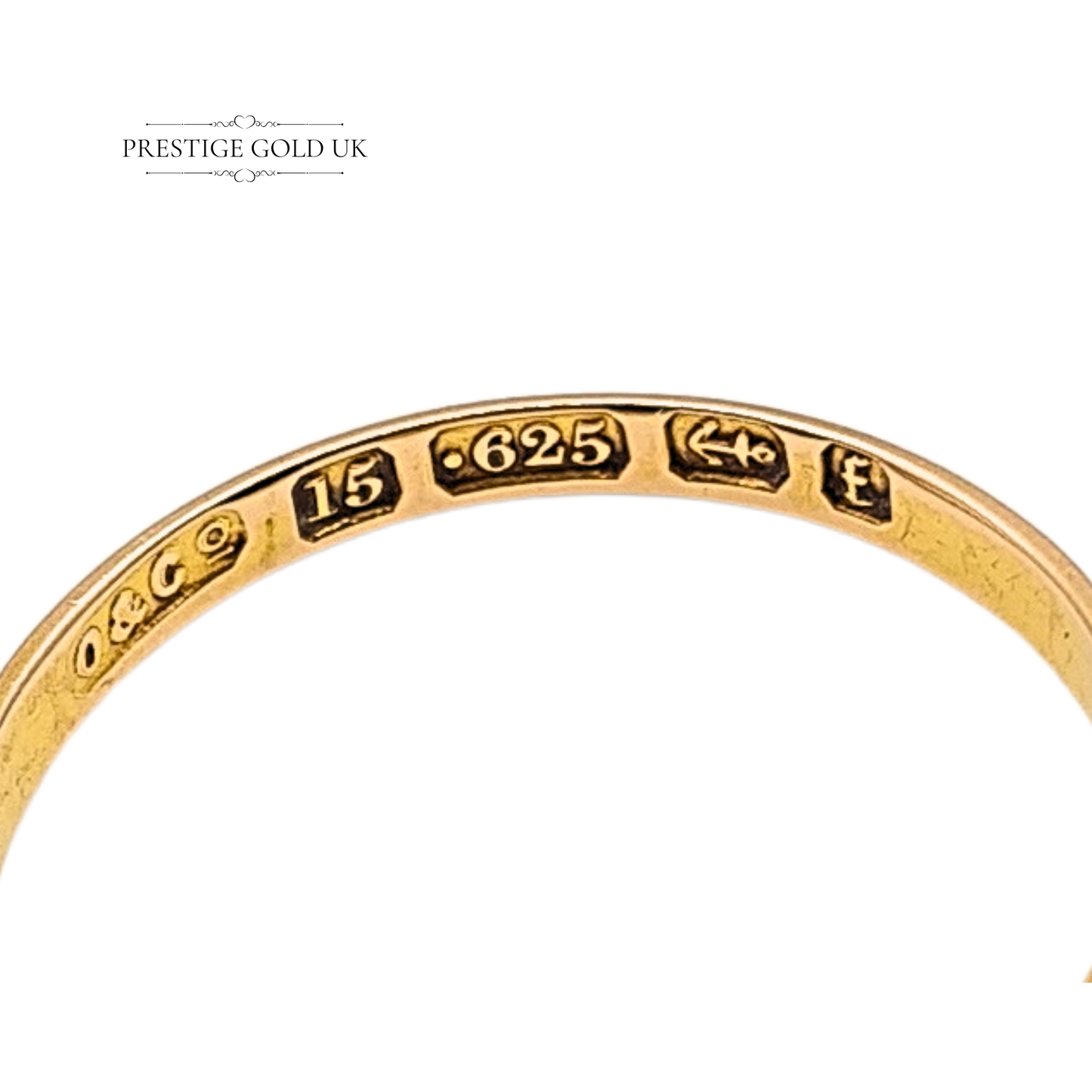 15ct Gold Victorian Pearl Ring, Oetzmann & Co, 1880, UK M / US 6.5