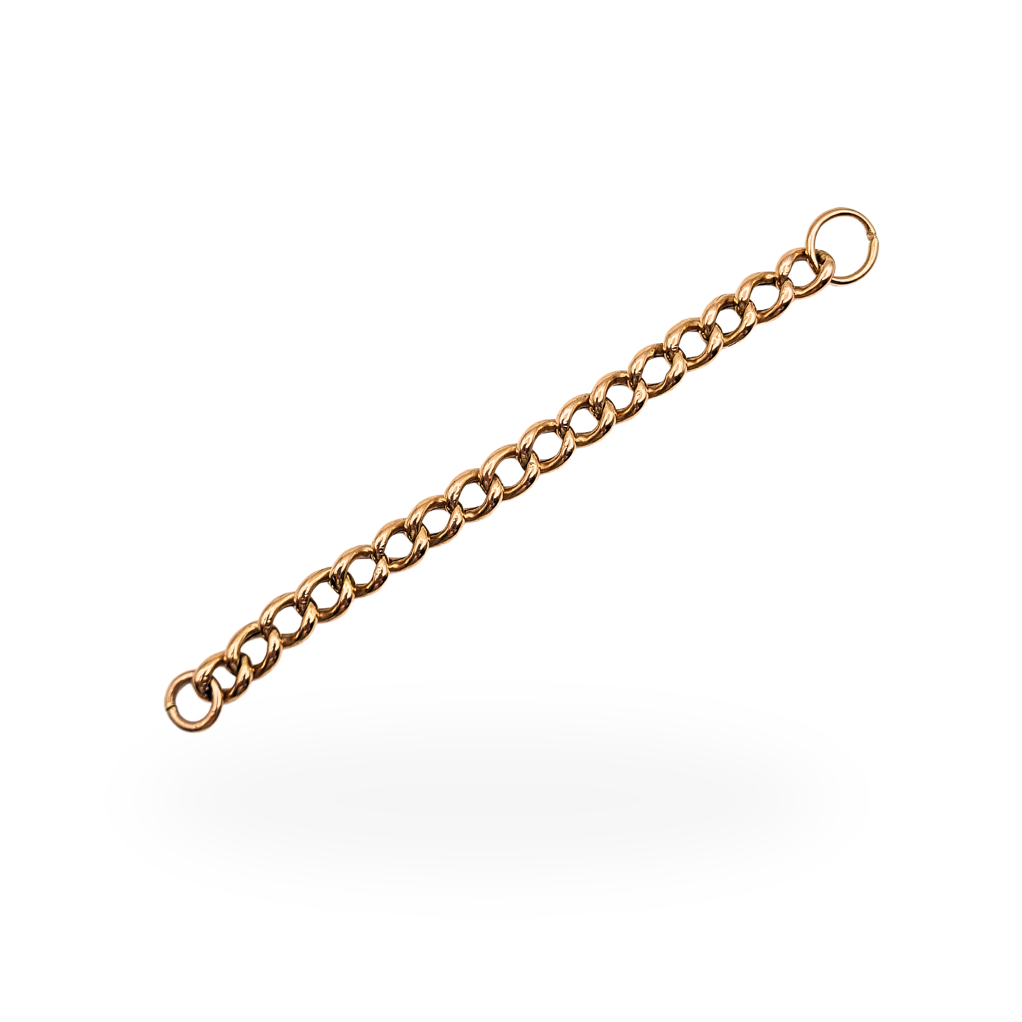 4.5" Long Rose Gold Albert Chain Necklace Extender 11cm