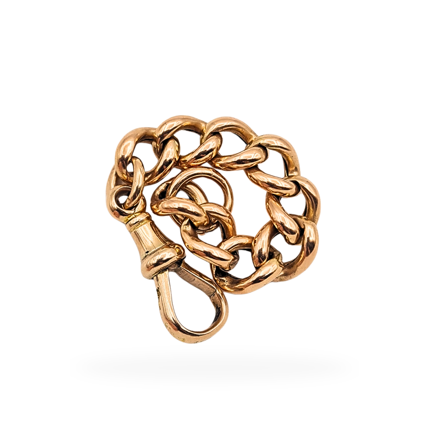 9ct Rose Gold Albert Chain Extender 3" 7.5cm 375 Dog Clip