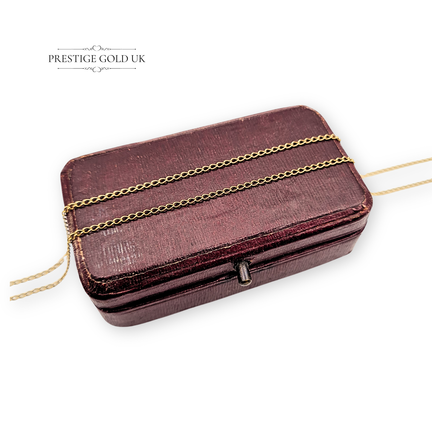 Clearance Item 22" Long Gold Curb Chain, Narrow  Lightweight Chain