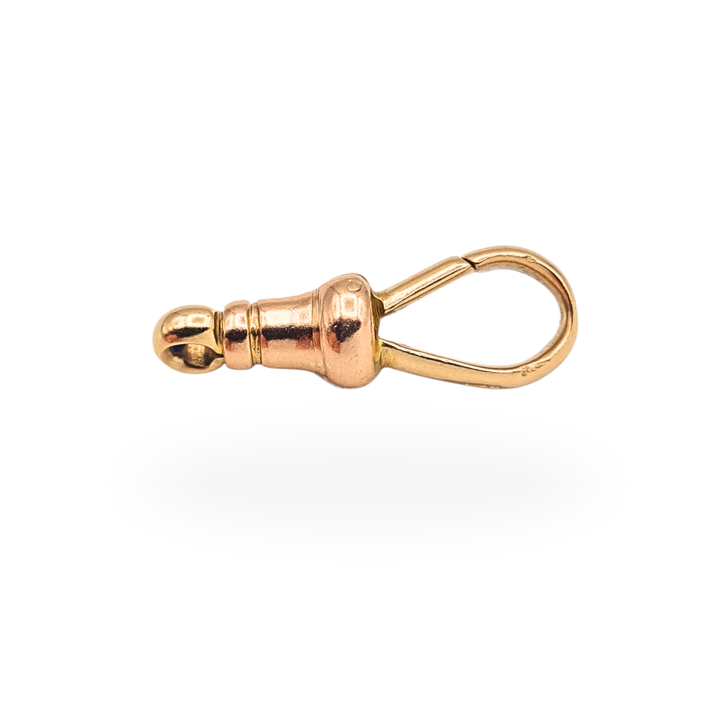9ct Gold Large Antique Rose Gold Albert Chain Dog Clip 21mm