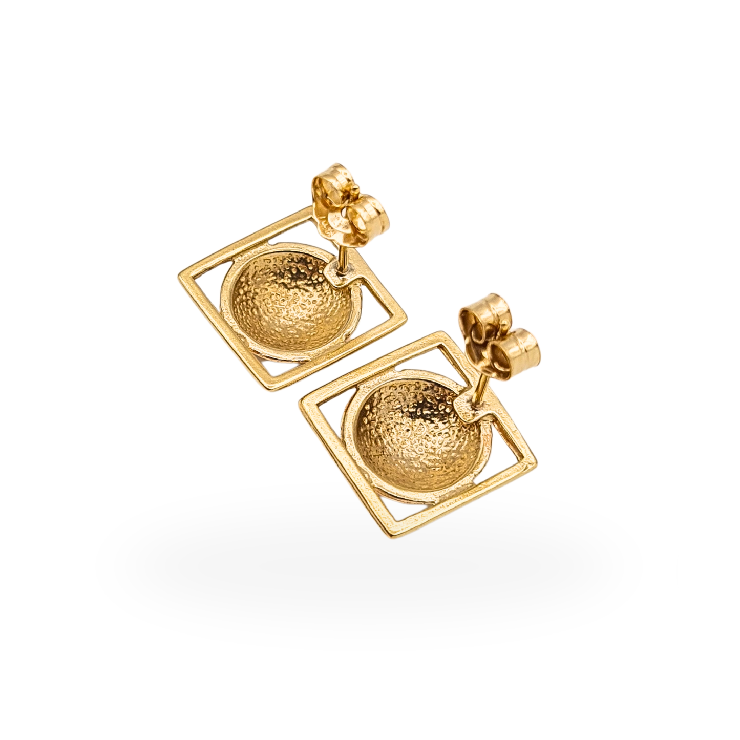 9ct Gold Kit Heath Glasgow Rose Stud Earrings Charles Rennie Mackintosh Style